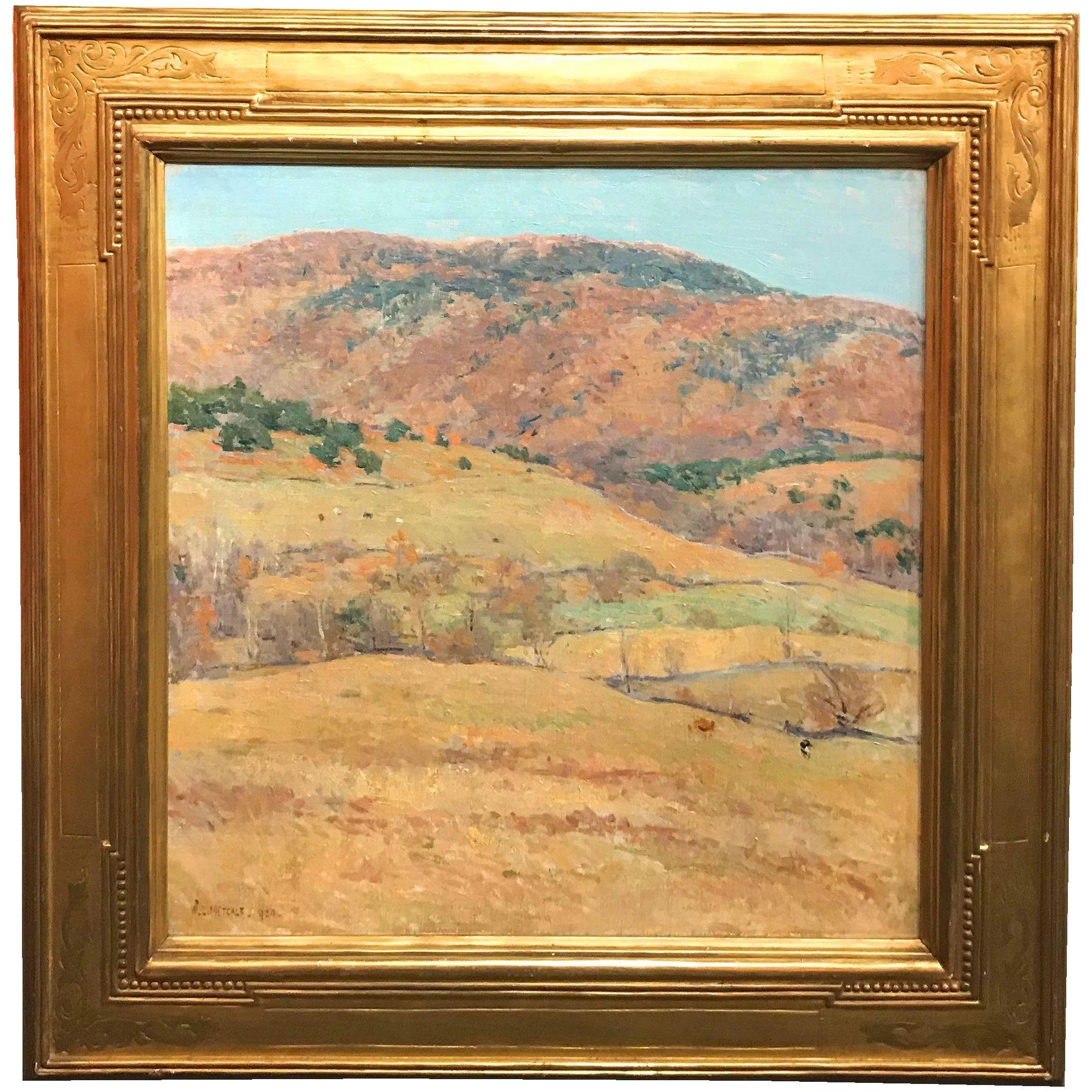 Willard LeRoy Metcalf Landscape Painting - Mountain Pastures - Vermont