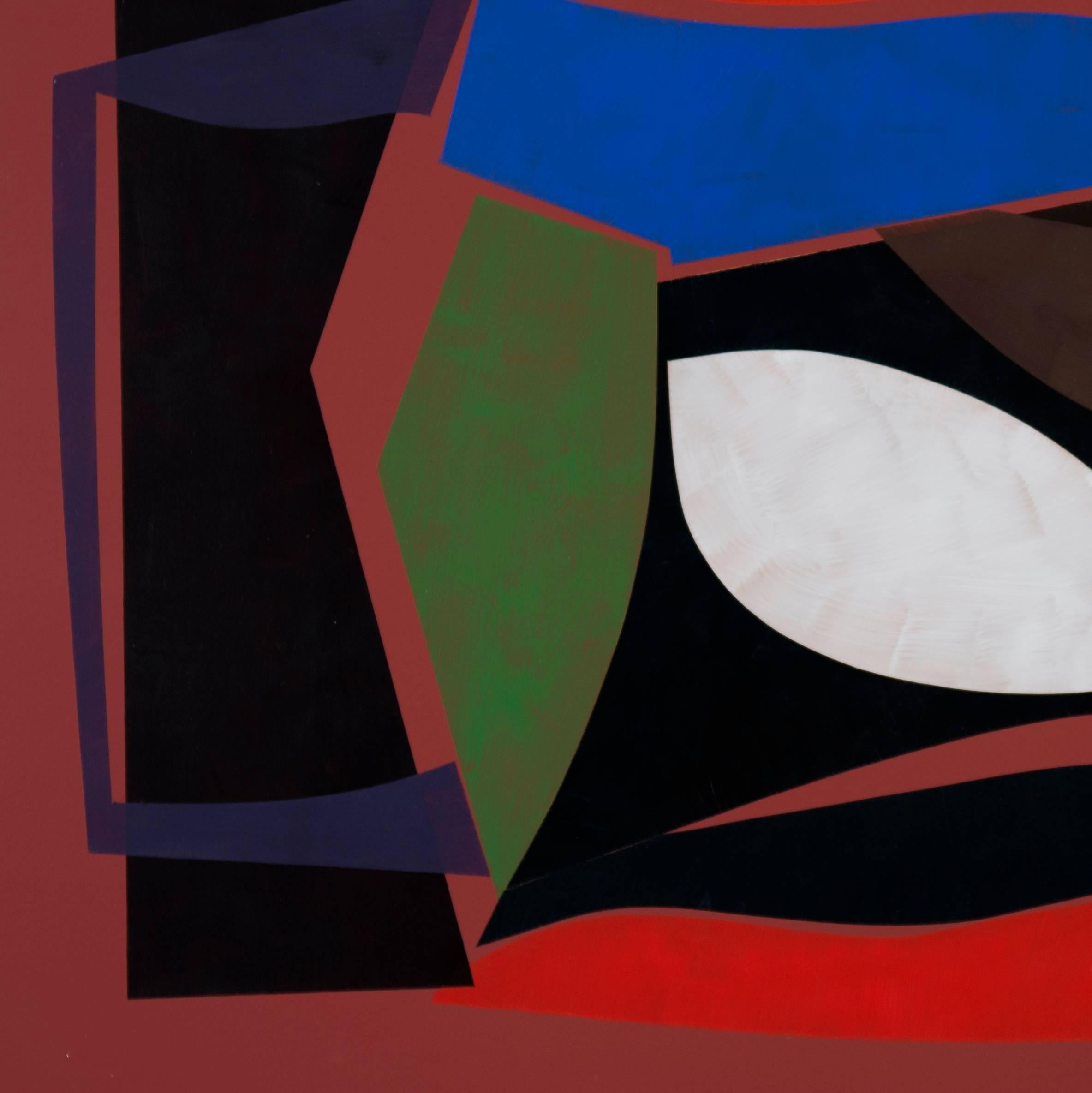 Recalls Thinking - Abstract Geometric Painting by Willard Lustenader
