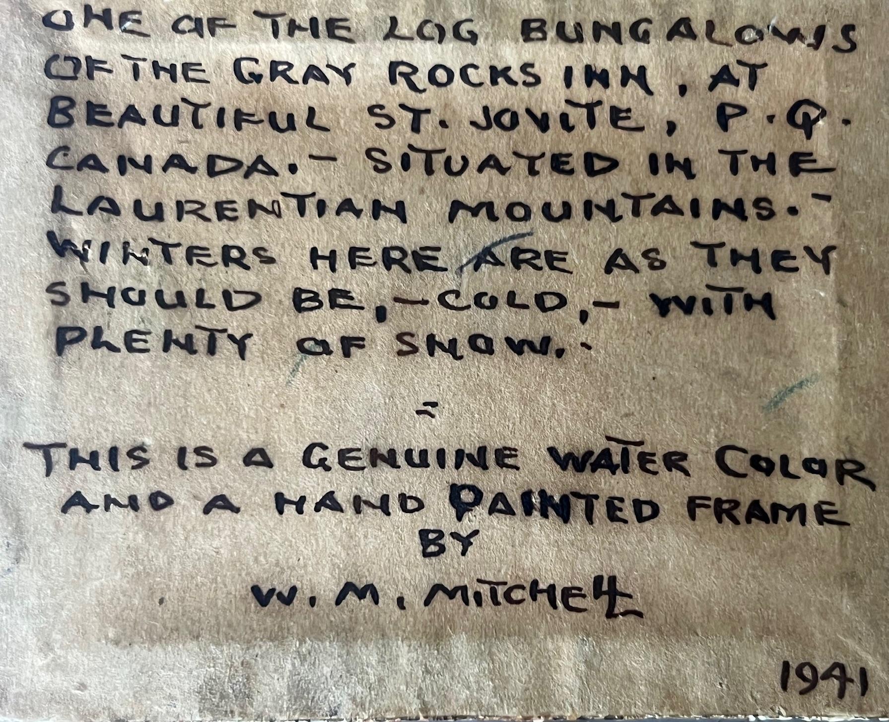 Willard Morse Mitchell Miniatur-Aquarelle, ca. 1941- Satz von 2 (Kanadisch) im Angebot