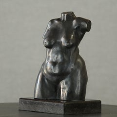 Torso femminile - Piccola scultura figurativa Donna Bronzo Patina marrone scuro