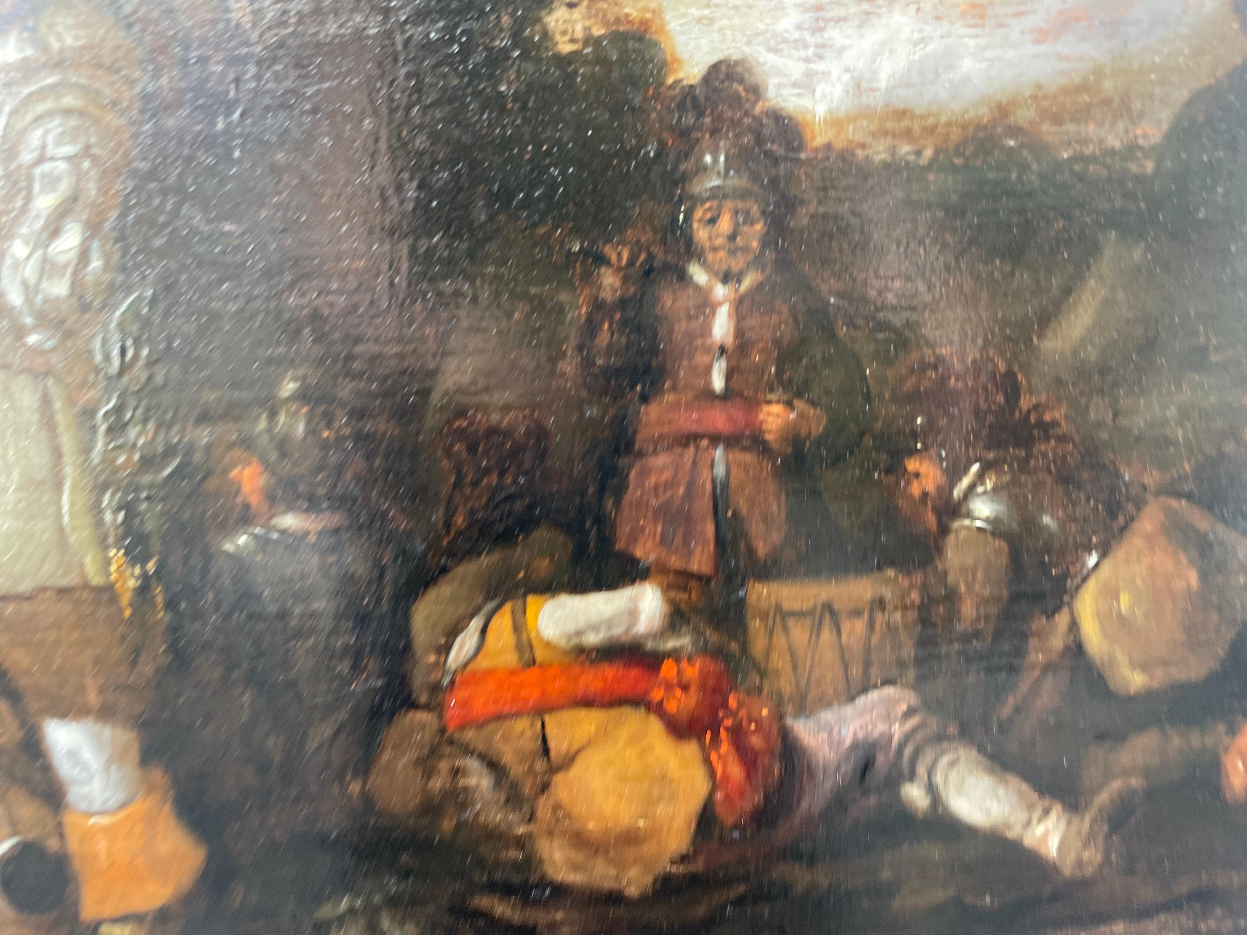Dutch Military Scene – Circle of Duyster, Soldiers Dividing War Spoils, c.1700 For Sale 8