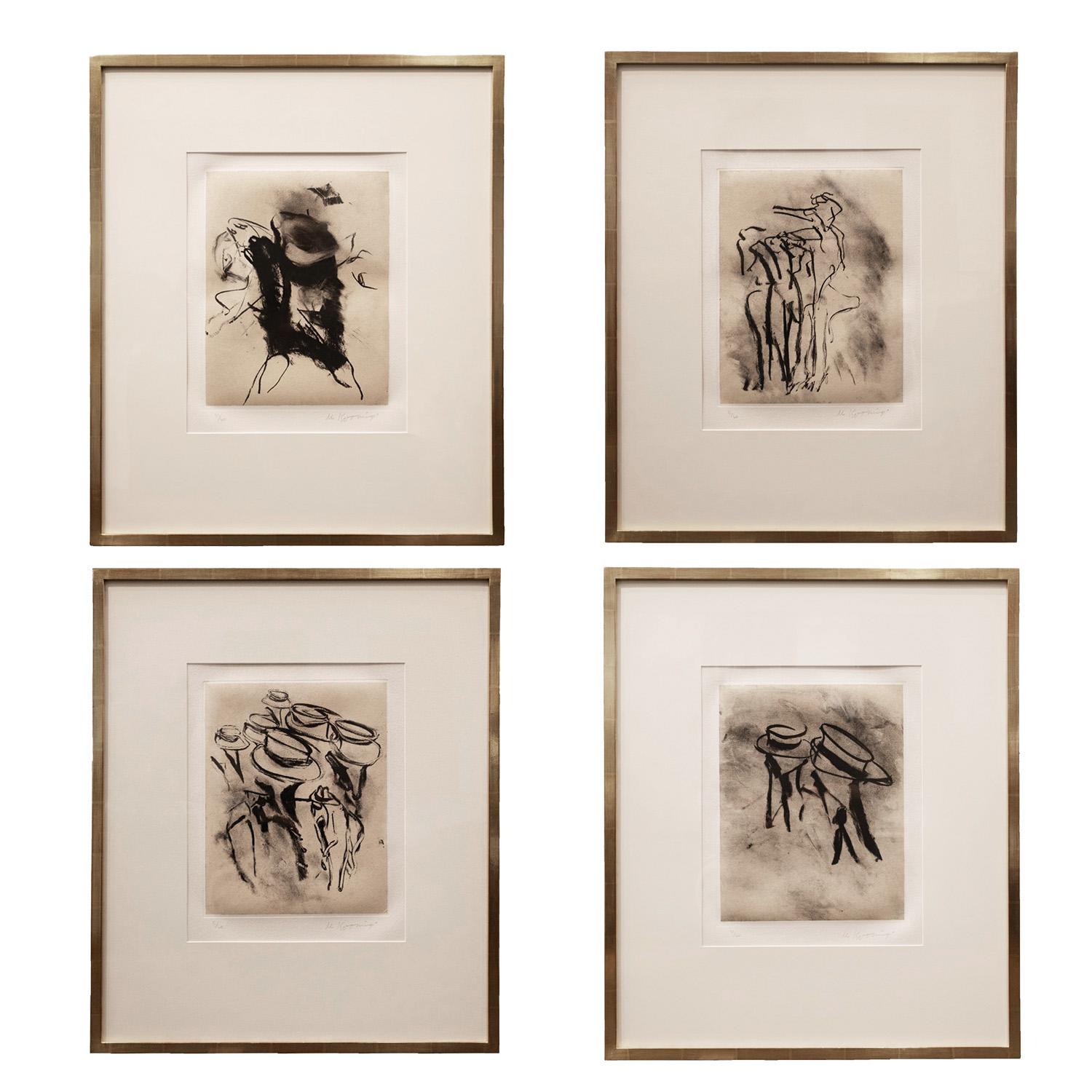 Willem De Kooning Complete Set of 17 Lithographs Each Signed and Numbered 1988 In Excellent Condition For Sale In New York, NY