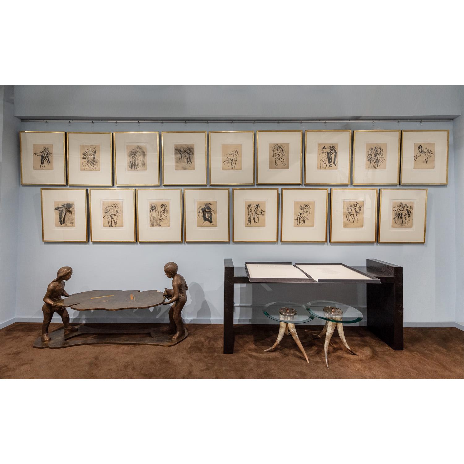 Willem De Kooning ensemble complet de 17 lithographies signées et numérotées 1988 en vente 1