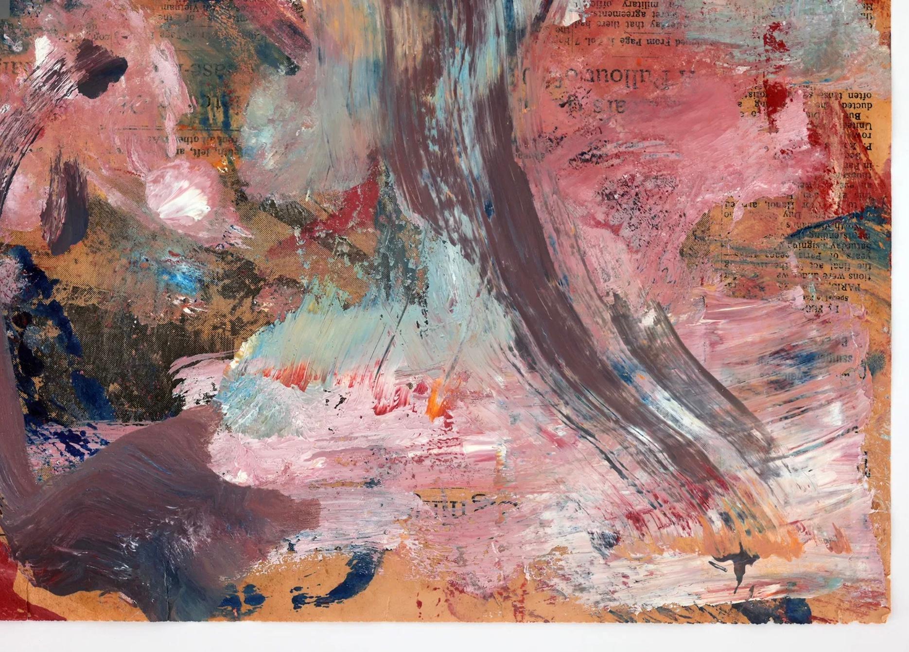 Willem De Kooning Abstract on Newspaper For Sale 1