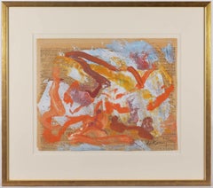 Astratto di Willem de Kooning su carta da giornale