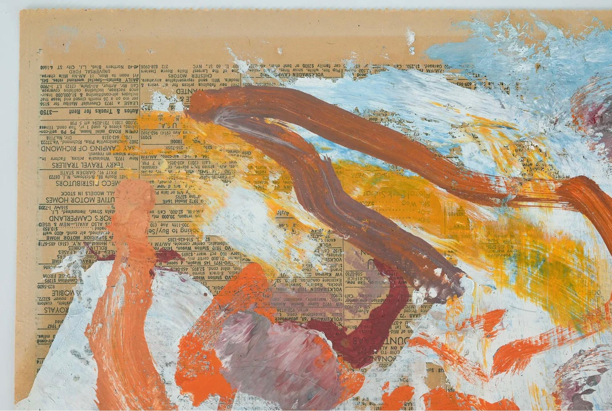 Willem de Kooning Abstrakt auf Zeitungspapier im Angebot 2