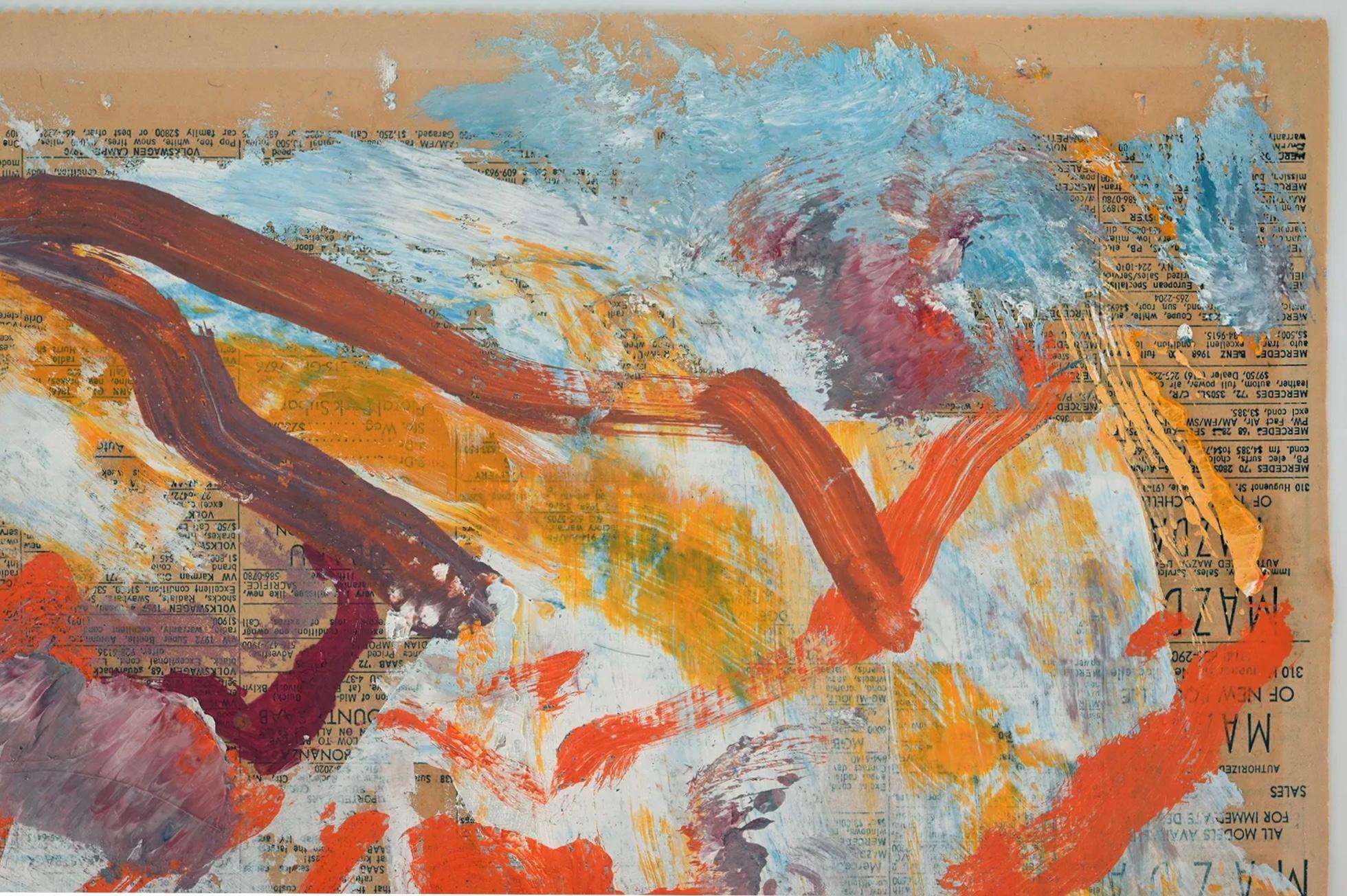 Willem de Kooning Abstrakt auf Zeitungspapier im Angebot 3