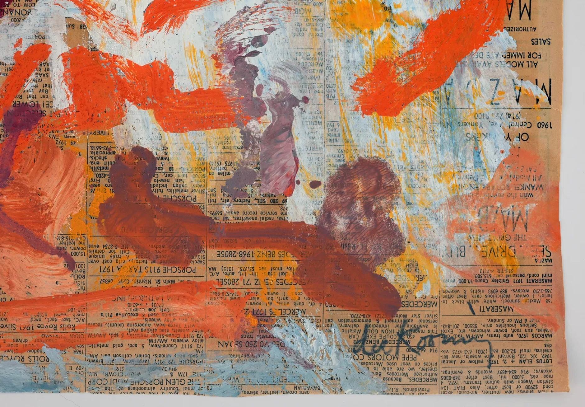 Willem de Kooning Abstrakt auf Zeitungspapier im Angebot 4