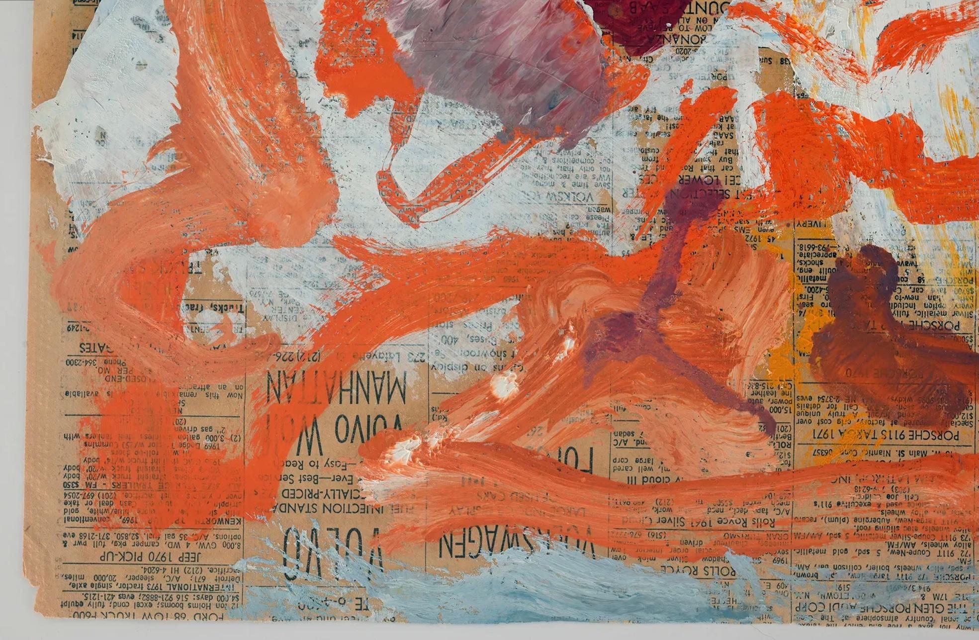 Willem de Kooning Abstrakt auf Zeitungspapier im Angebot 5