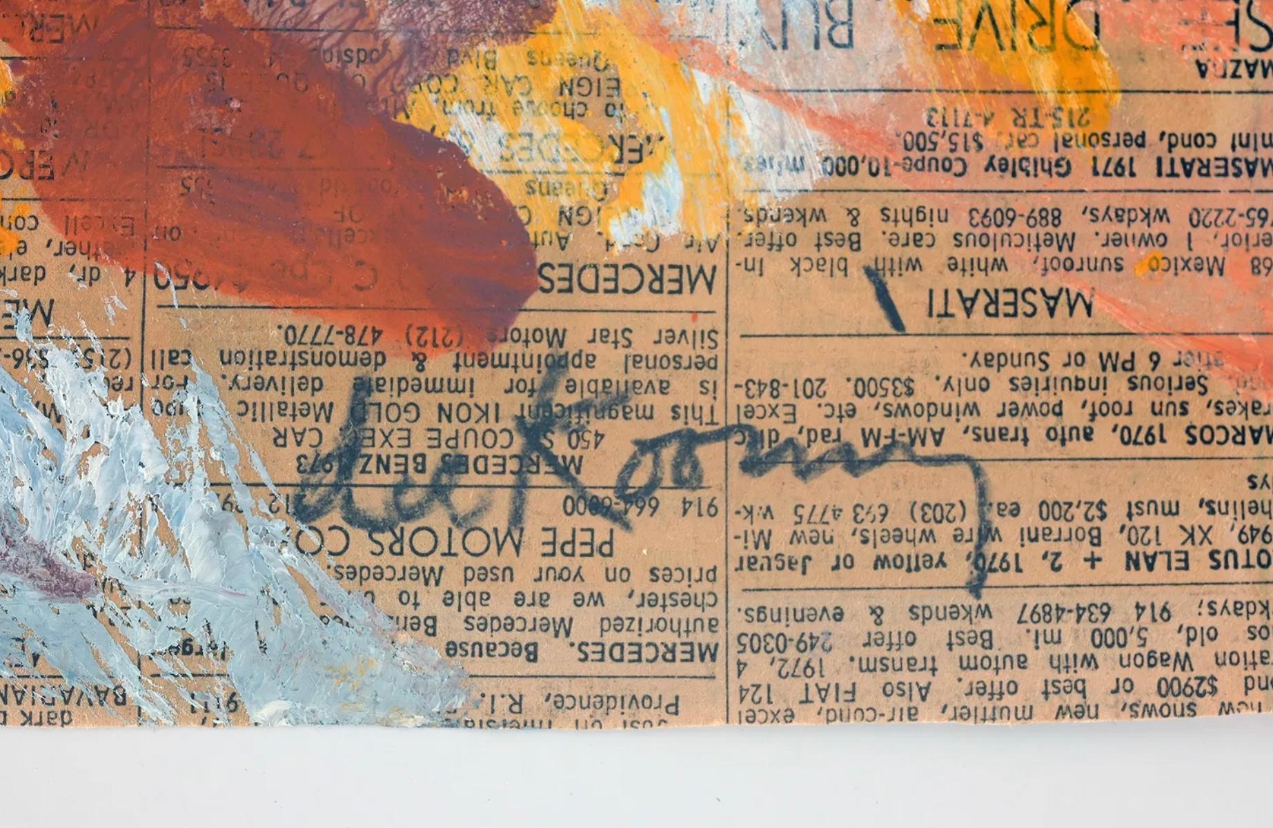 Willem de Kooning Abstrakt auf Zeitungspapier im Angebot 6