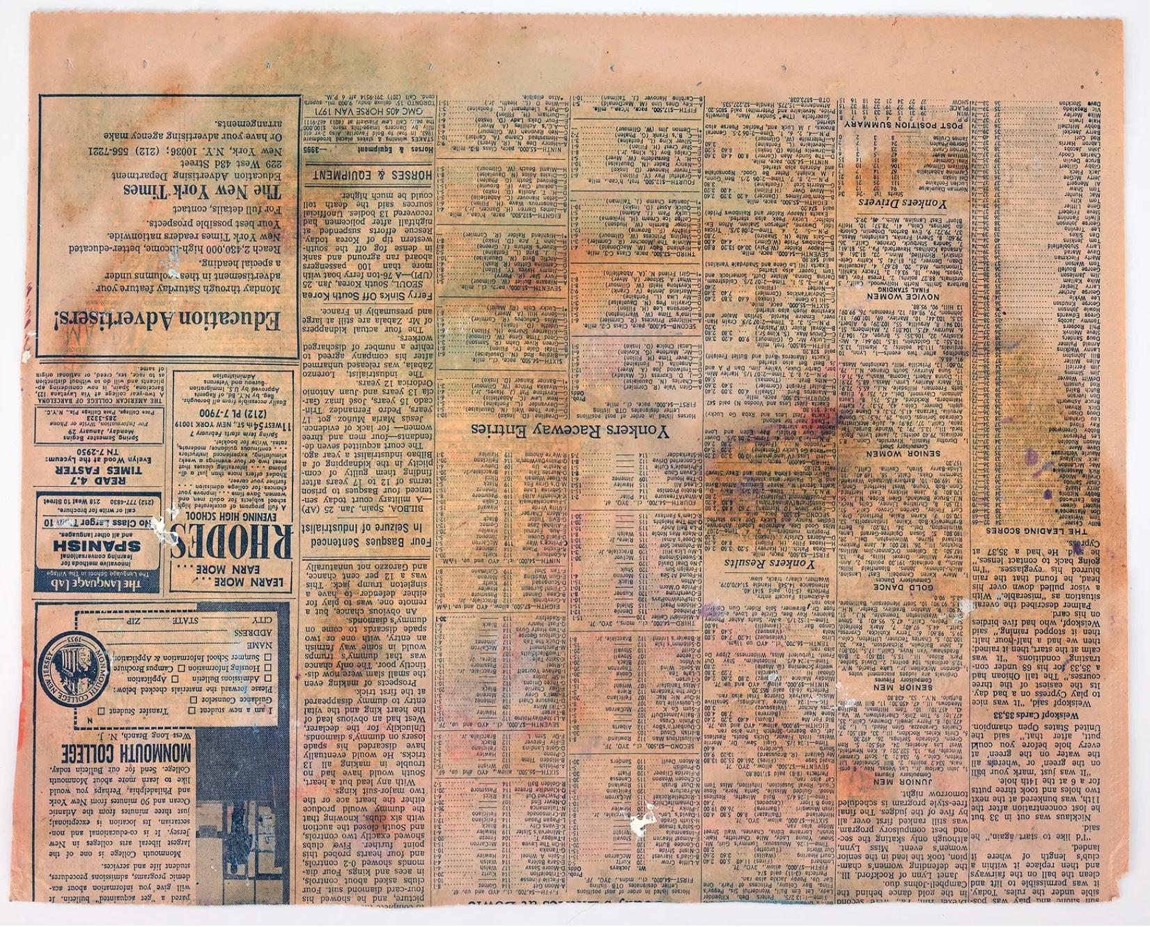 Willem de Kooning Abstrakt auf Zeitungspapier im Angebot 7