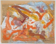 Astratto di Willem de Kooning su carta da giornale