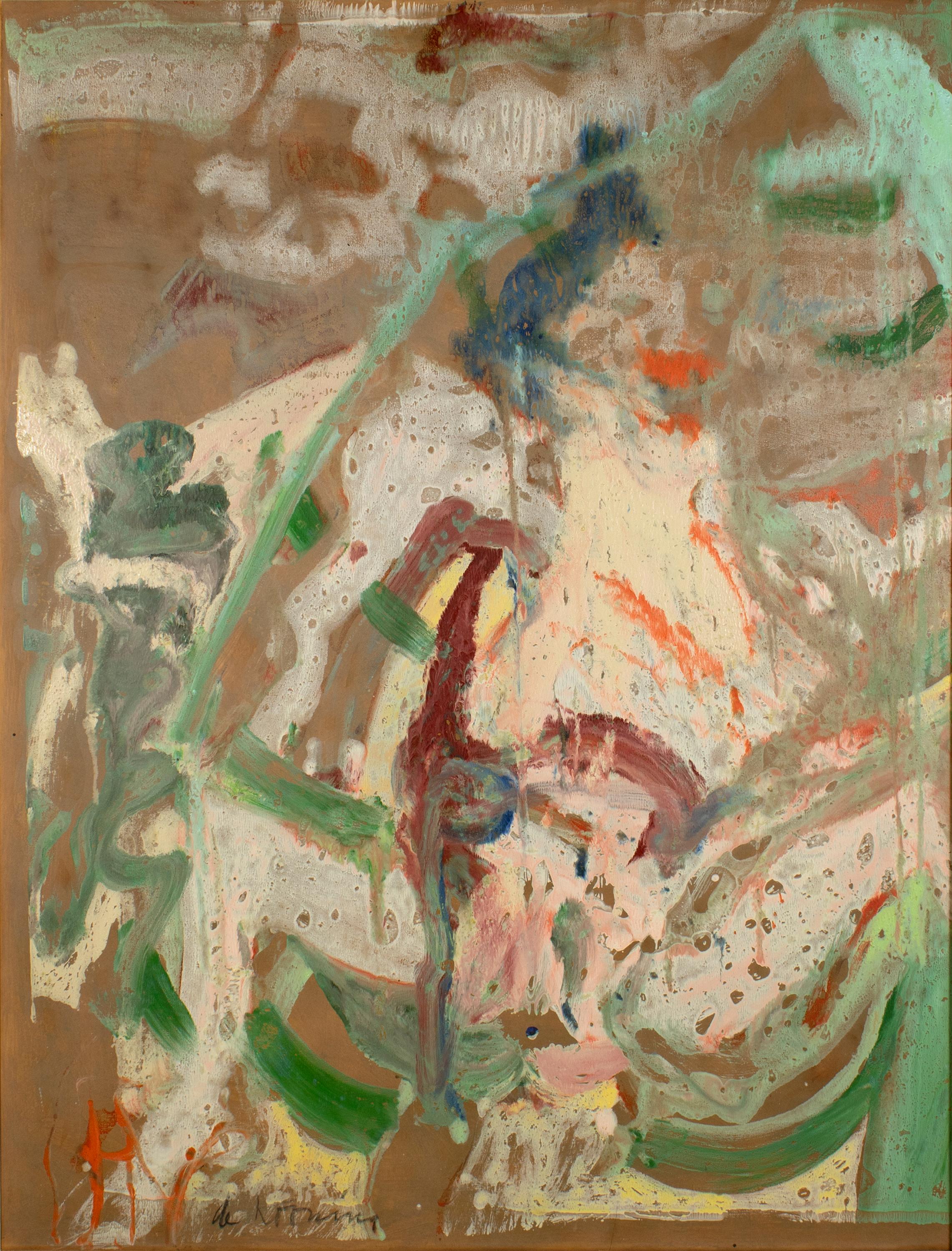 Woman in a Rowboat - Painting by Willem de Kooning
