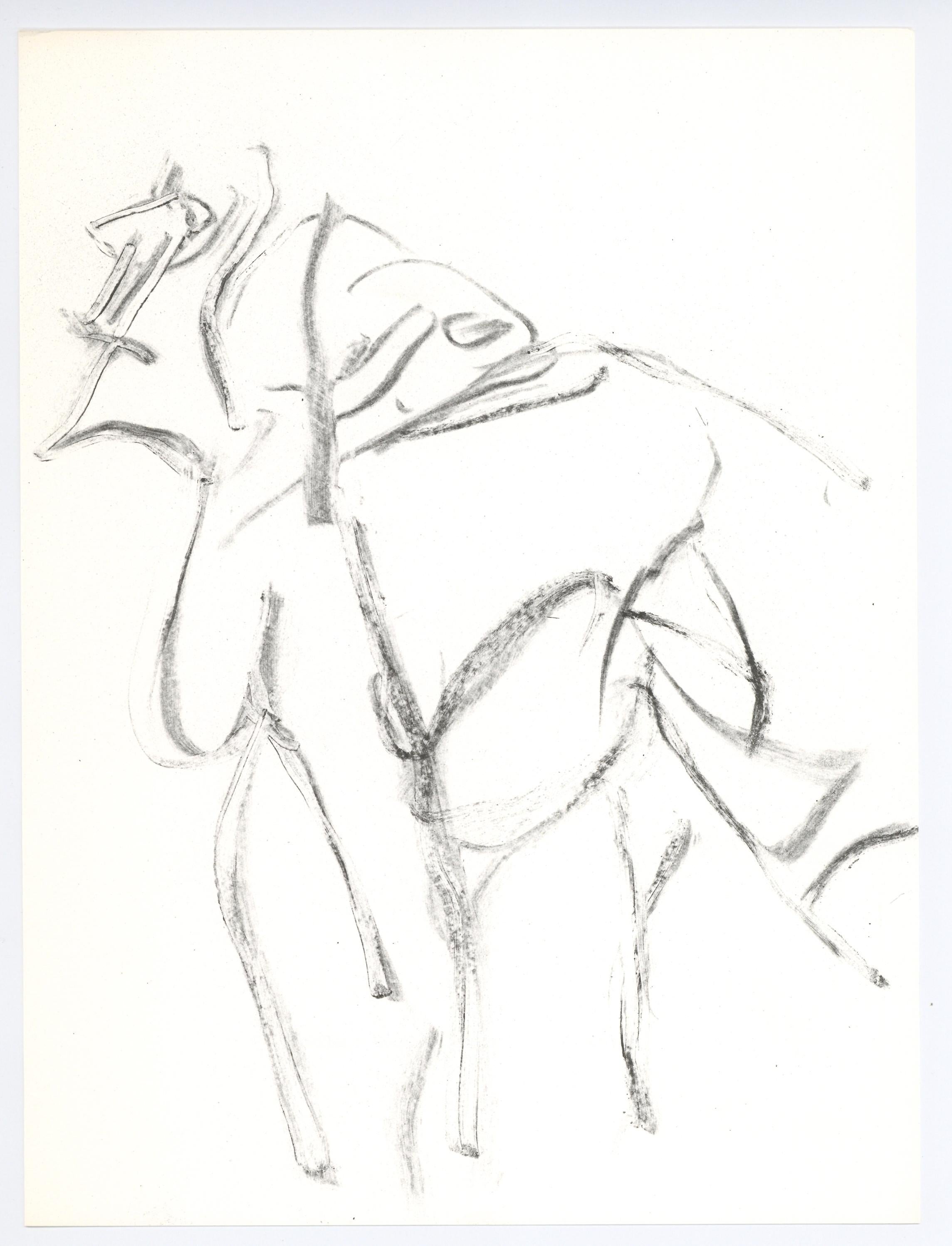 Medium: lithograph. From the "In Memory of My Feelings" portfolio, printed in 1967 on Mohawk Superfine Smooth paper in a limited edition of 2500 and published in New York by The Museum of Modern Art. Not signed. 

Willem de Kooning was one of the