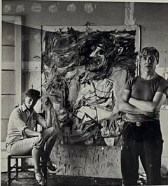 Tarjeta de Arte: Willem de Kooning y Elaine de Kooning, 1953 (Firmada a mano por AMBOS)
