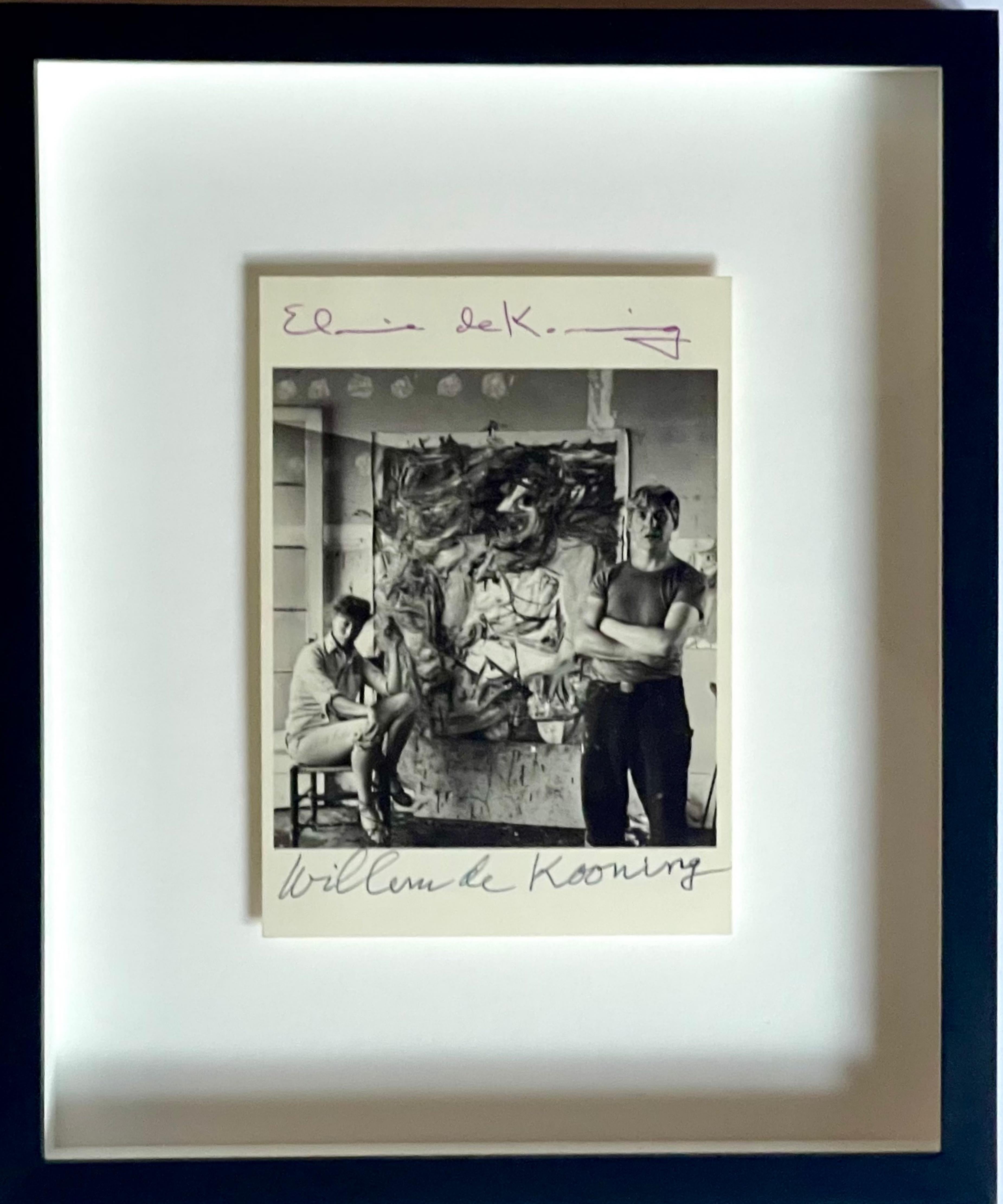 Art Card: Willem de Kooning and Elaine de Kooning, 1953 (Hand Signed by BOTH Willem de Kooning and Elaine de Kooning) from the Dan Pope collection, 1985
Offset lithograph postcard (Signed by both Elaine and Willem de Kooning)
We have yet to ever