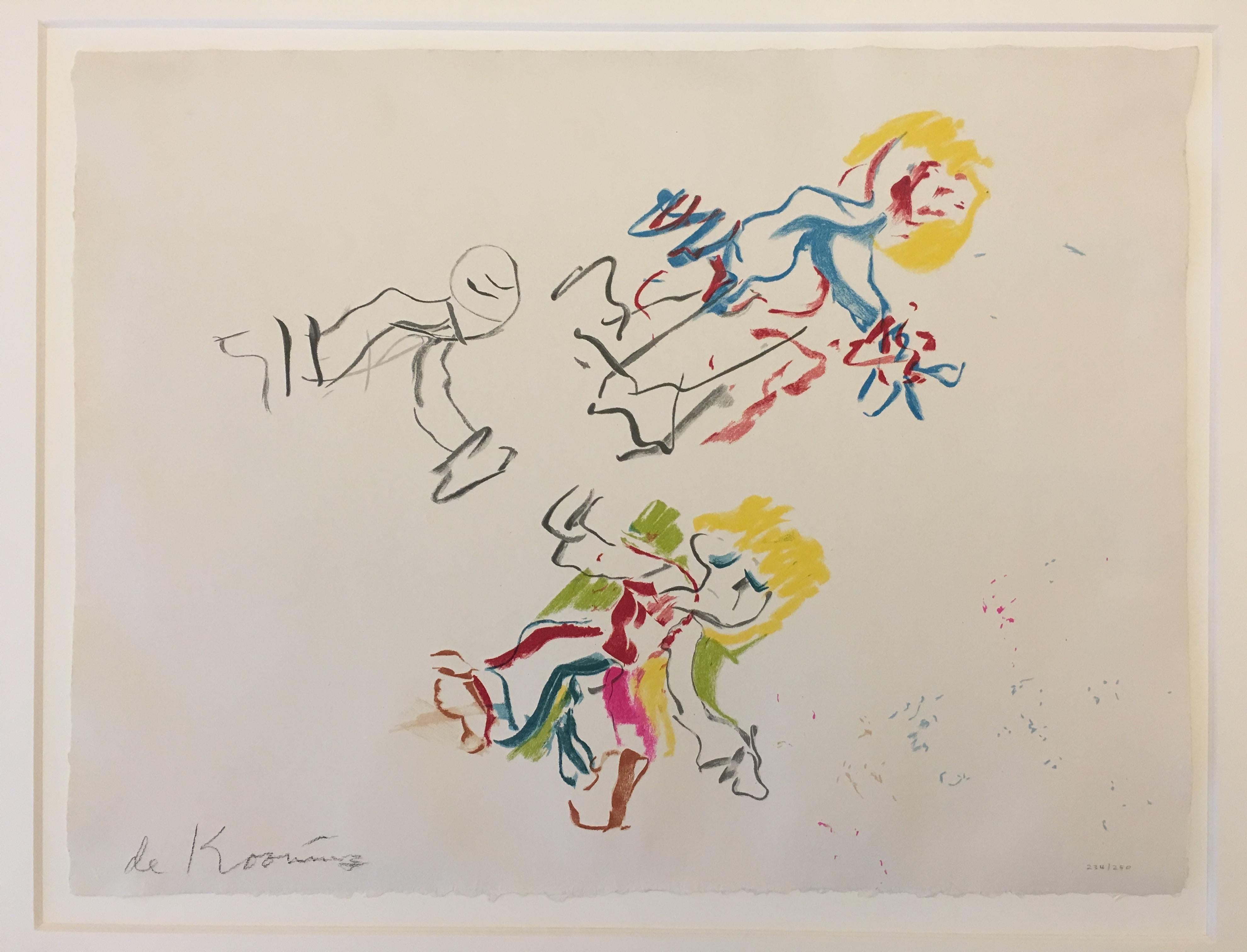 Composition pour Lisa - Expressionnisme abstrait Print par Willem de Kooning