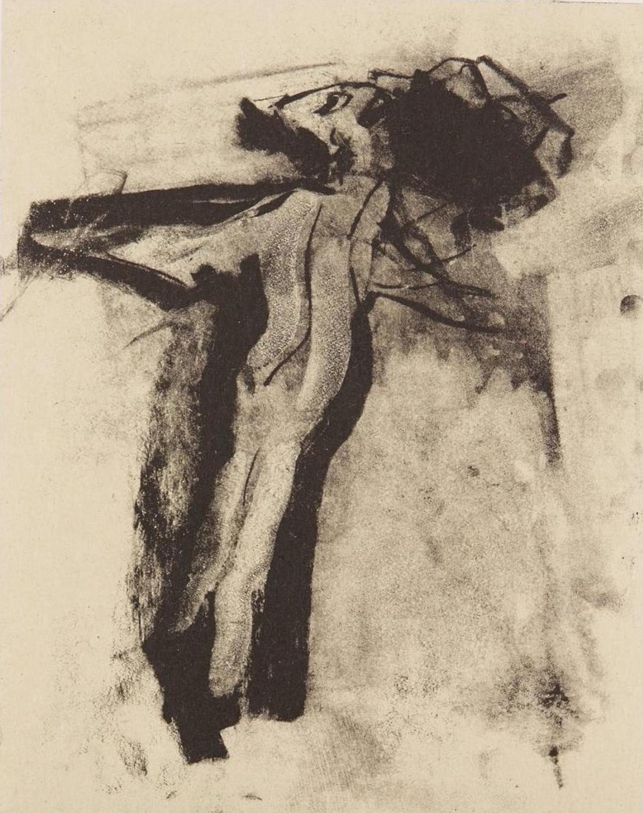 Lithograph on papier Kitakata à la main, mounted on papier Cartiere Enrico Magnani à la main paper, as issued. Paper Size: 23.5 x 19 inches. Inscription: Unsigned and unnumbered, as issued. Notes: From the folio, Poems, 1988. Published by The