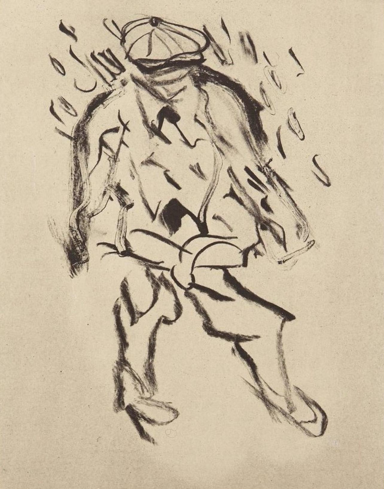 Lithograph on papier Kitakata à la main, mounted on papier Cartiere Enrico Magnani à la main paper, as issued. Paper Size: 23.5 x 19 inches. Inscription: Unsigned and unnumbered, as issued. Notes: From the folio, Poems, 1988. Published by The