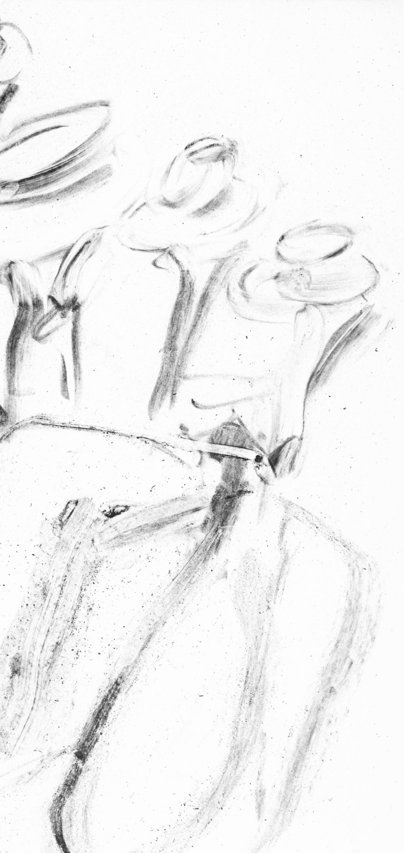 de Kooning, Composition, In Memory of My Feelings (après) - Gris Abstract Print par Willem de Kooning