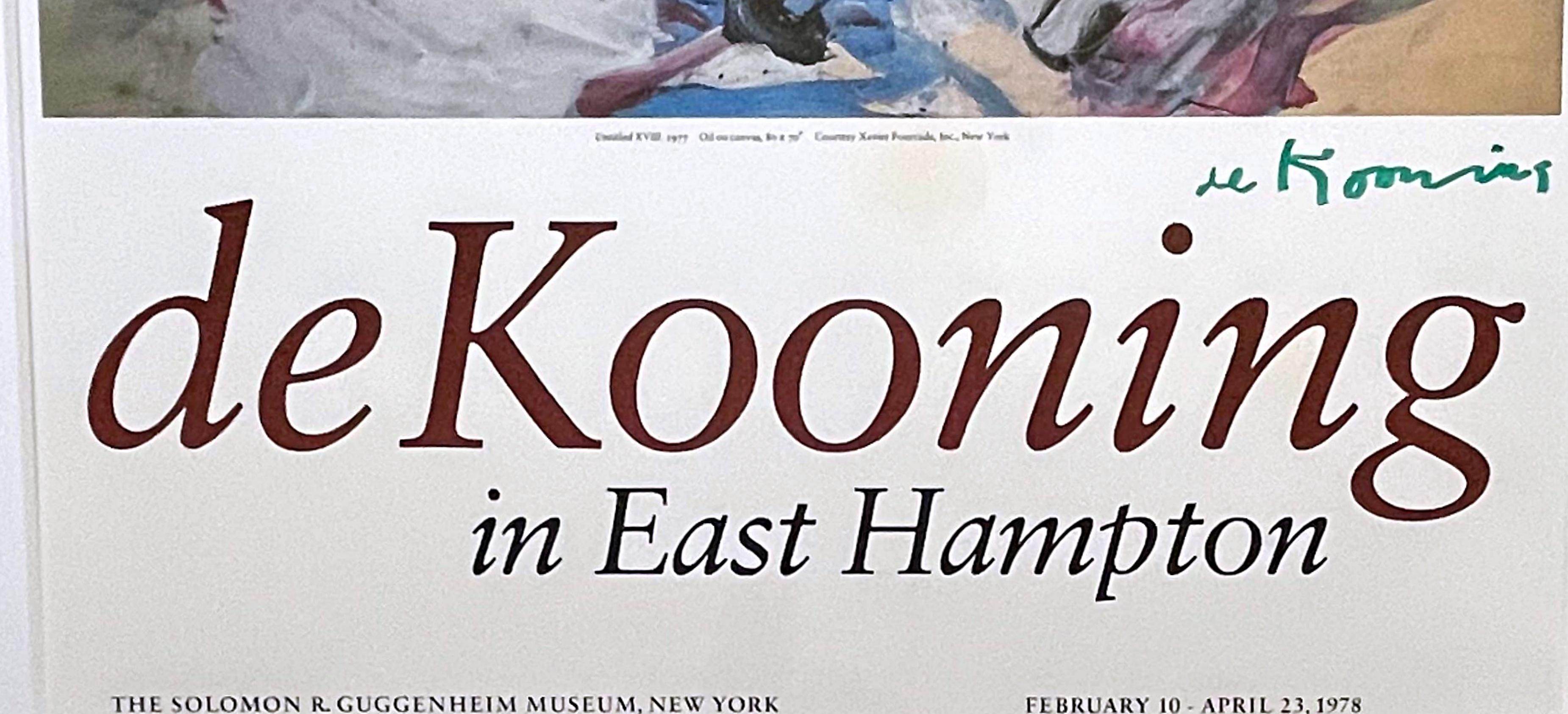 de Kooning à East Hampton (signé à la main), de la succession d'Alan York - Expressionnisme abstrait Print par Willem de Kooning