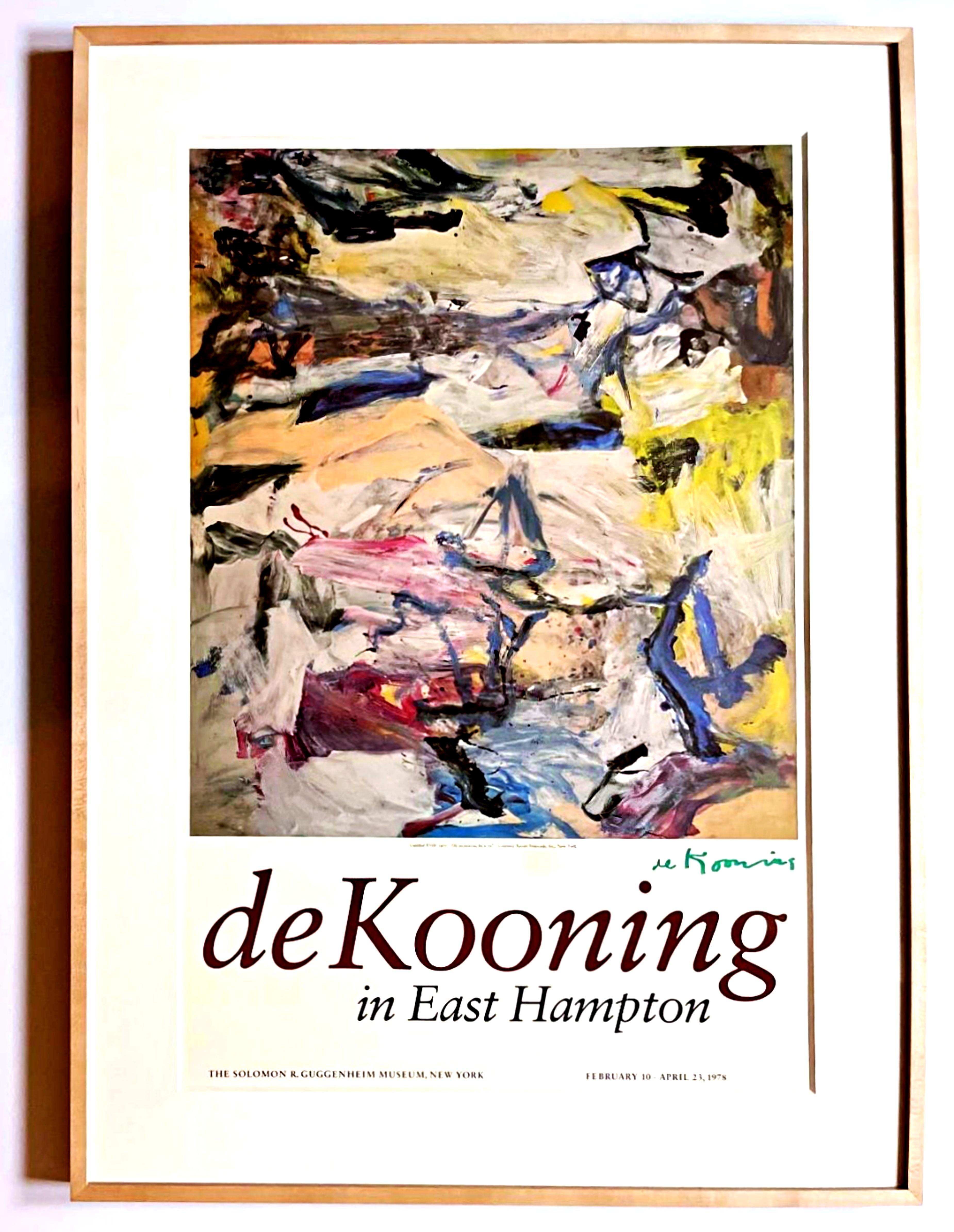 Willem de Kooning Abstract Print - de Kooning in East Hampton (Hand Signed), from Estate of Alan York