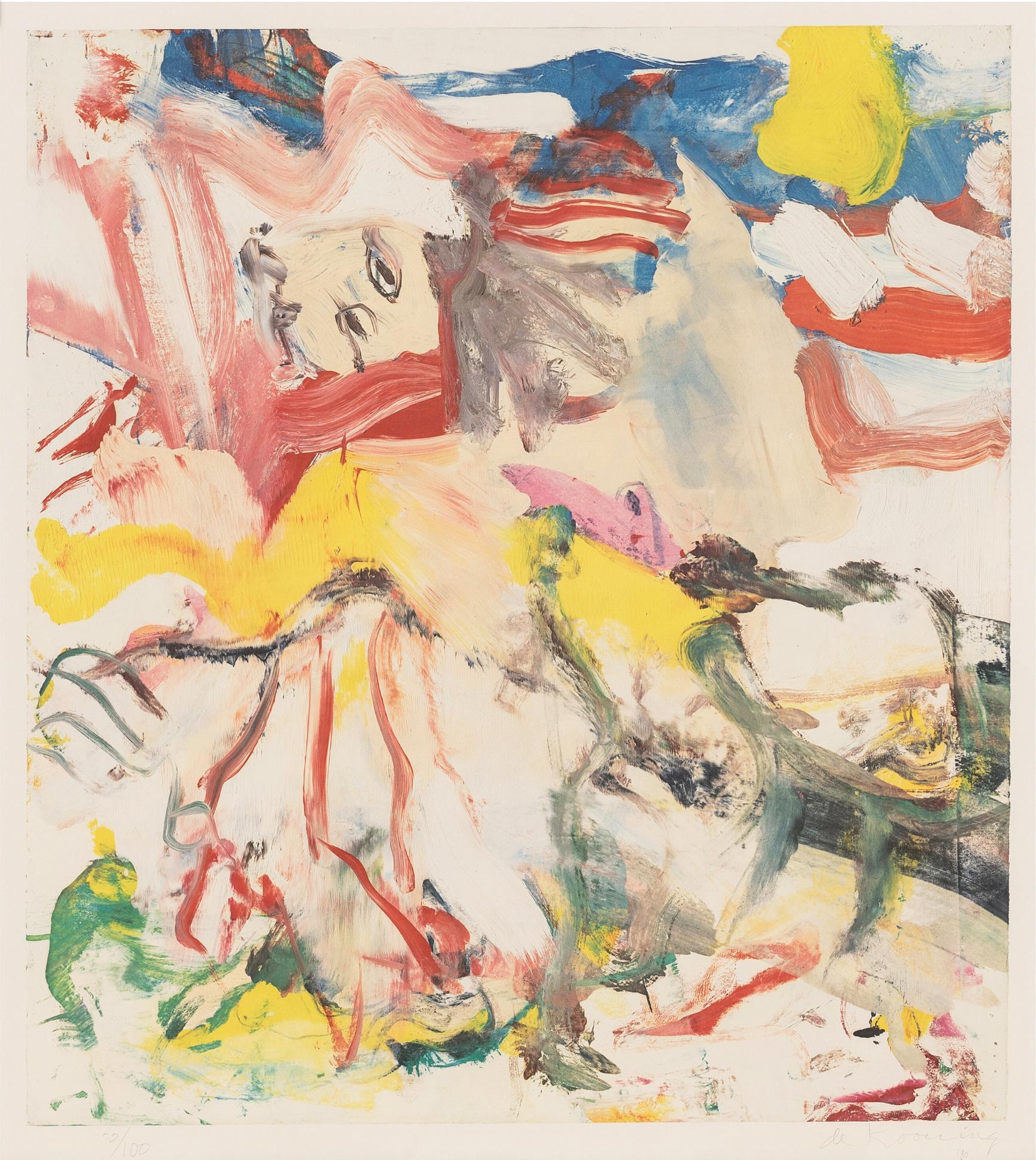 Figures in Landscape VI - Print by Willem de Kooning