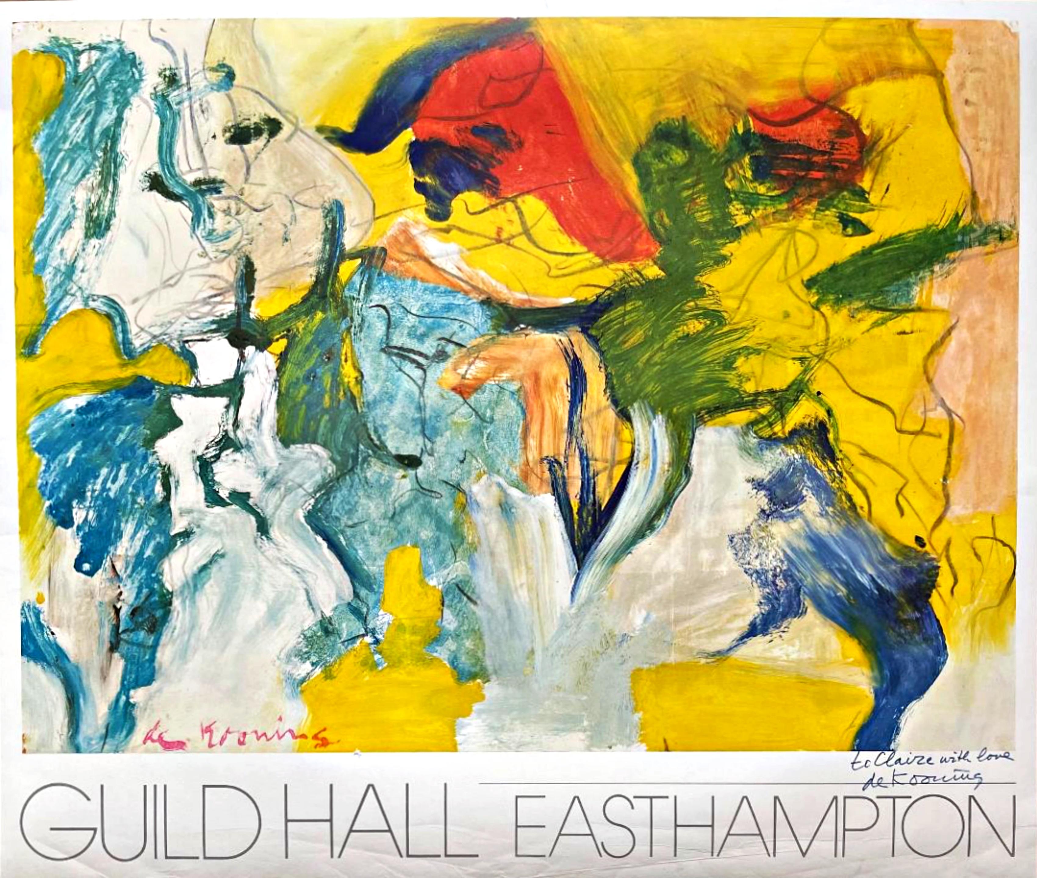 Guild Hall, Easthampton (hand signed and inscribed by de Kooning)