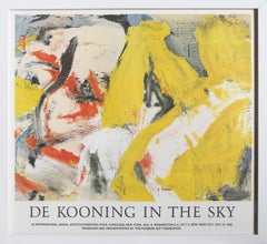 En el cielo, Cartel litografía offset expresionista abstracto de Willem de Kooning