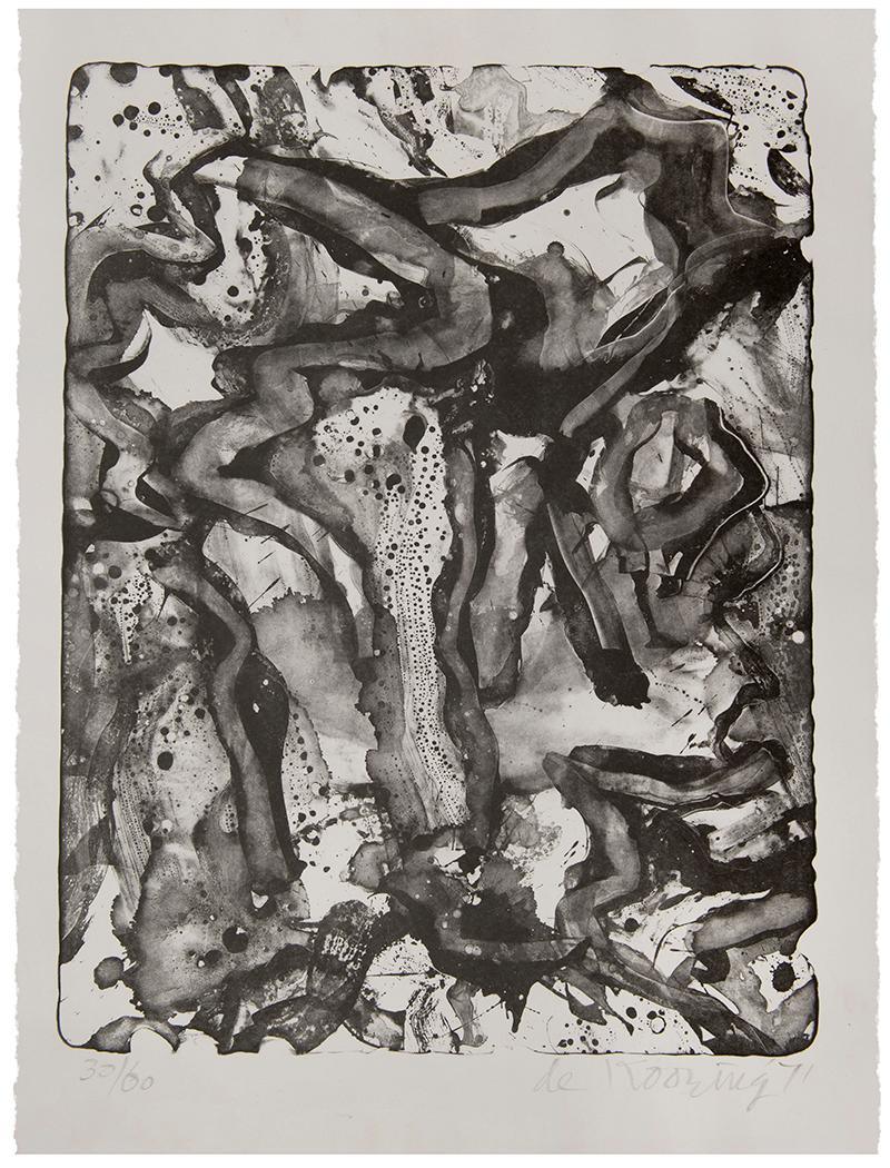 Willem de Kooning Abstract Print - Landscape at Stanton Street