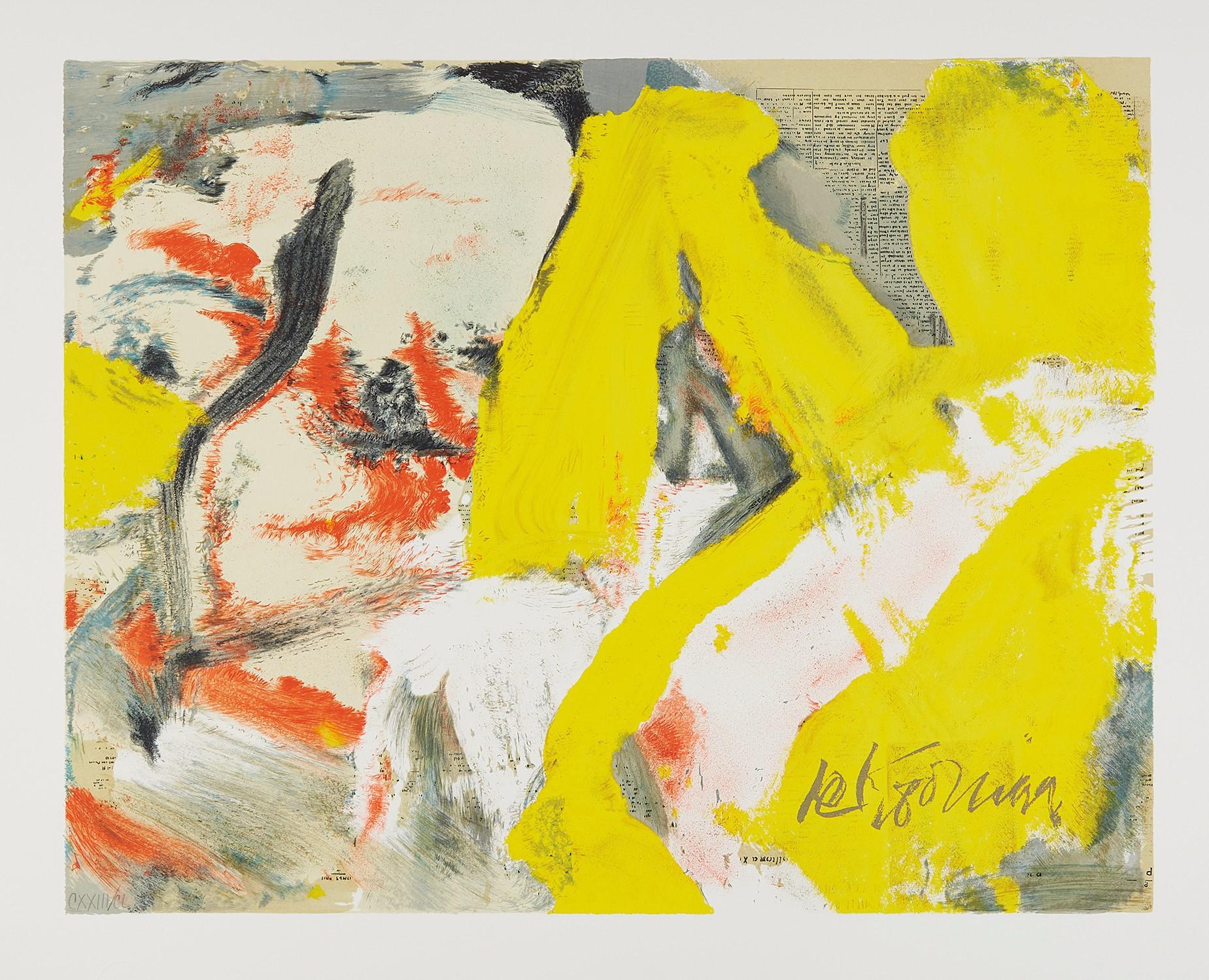 Willem de Kooning Abstract Print – Der Mann und der große Blonde