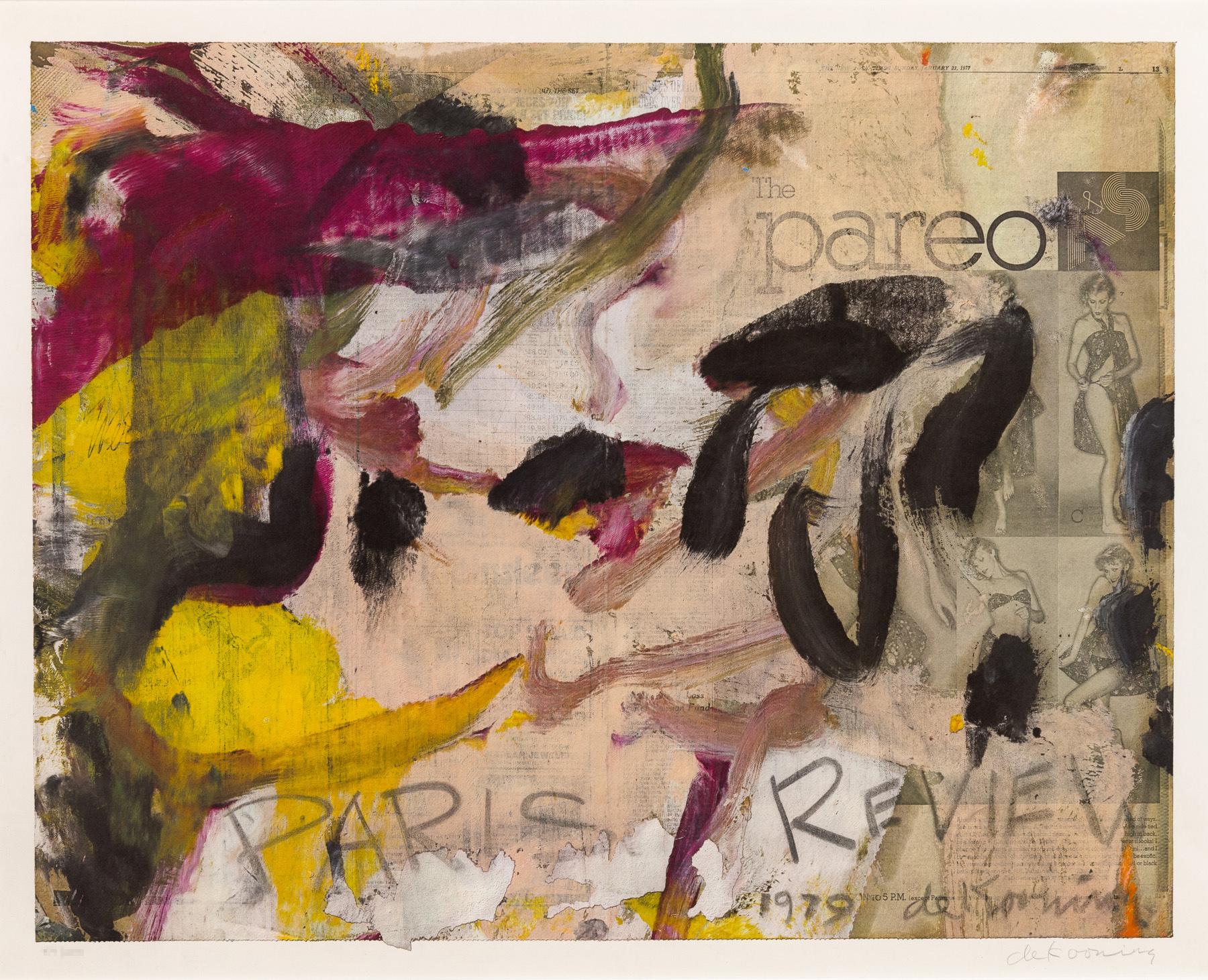 Willem de Kooning Abstract Print - Paris Review