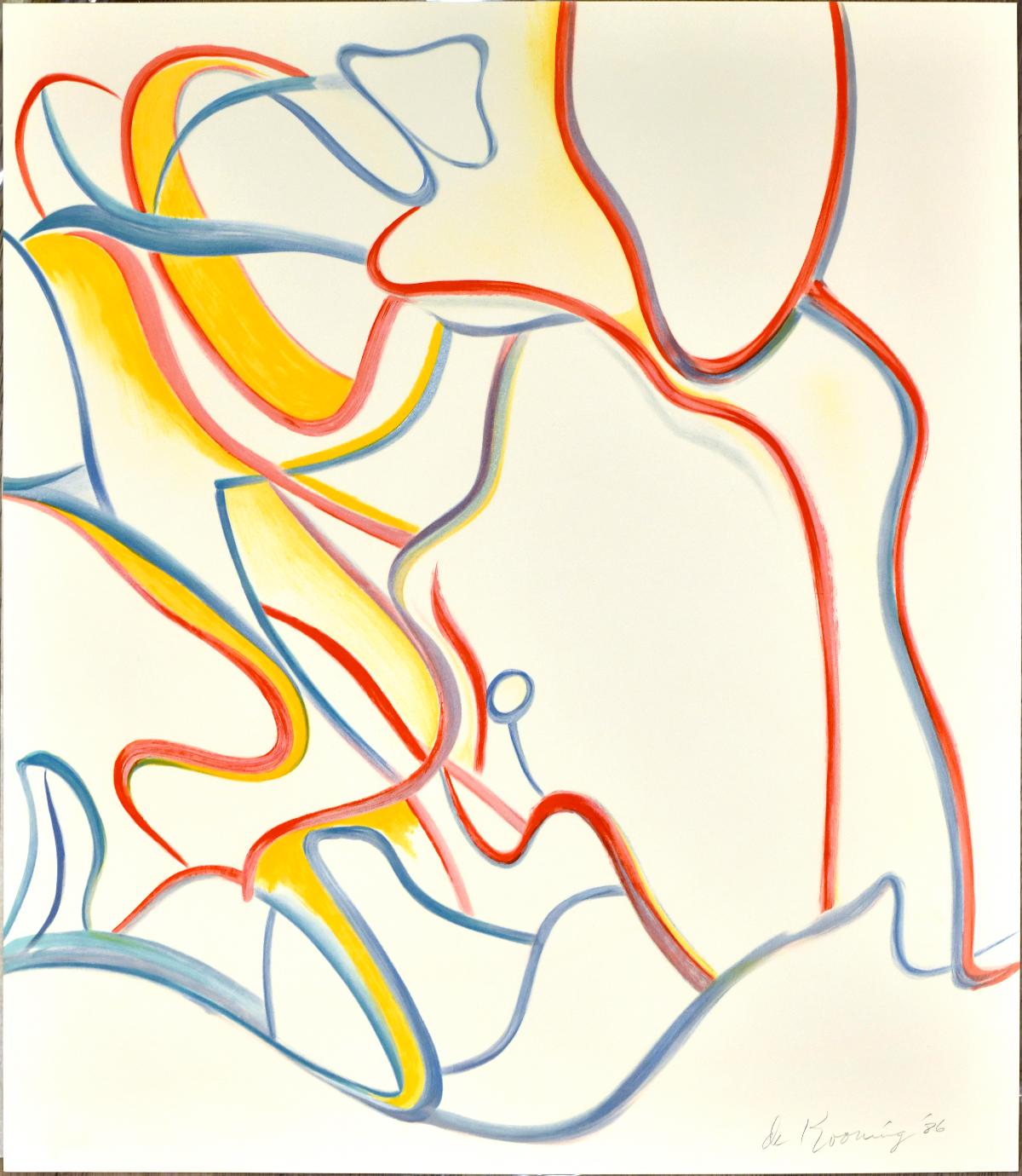 Quatre Lithographies - Abstract Print by Willem de Kooning