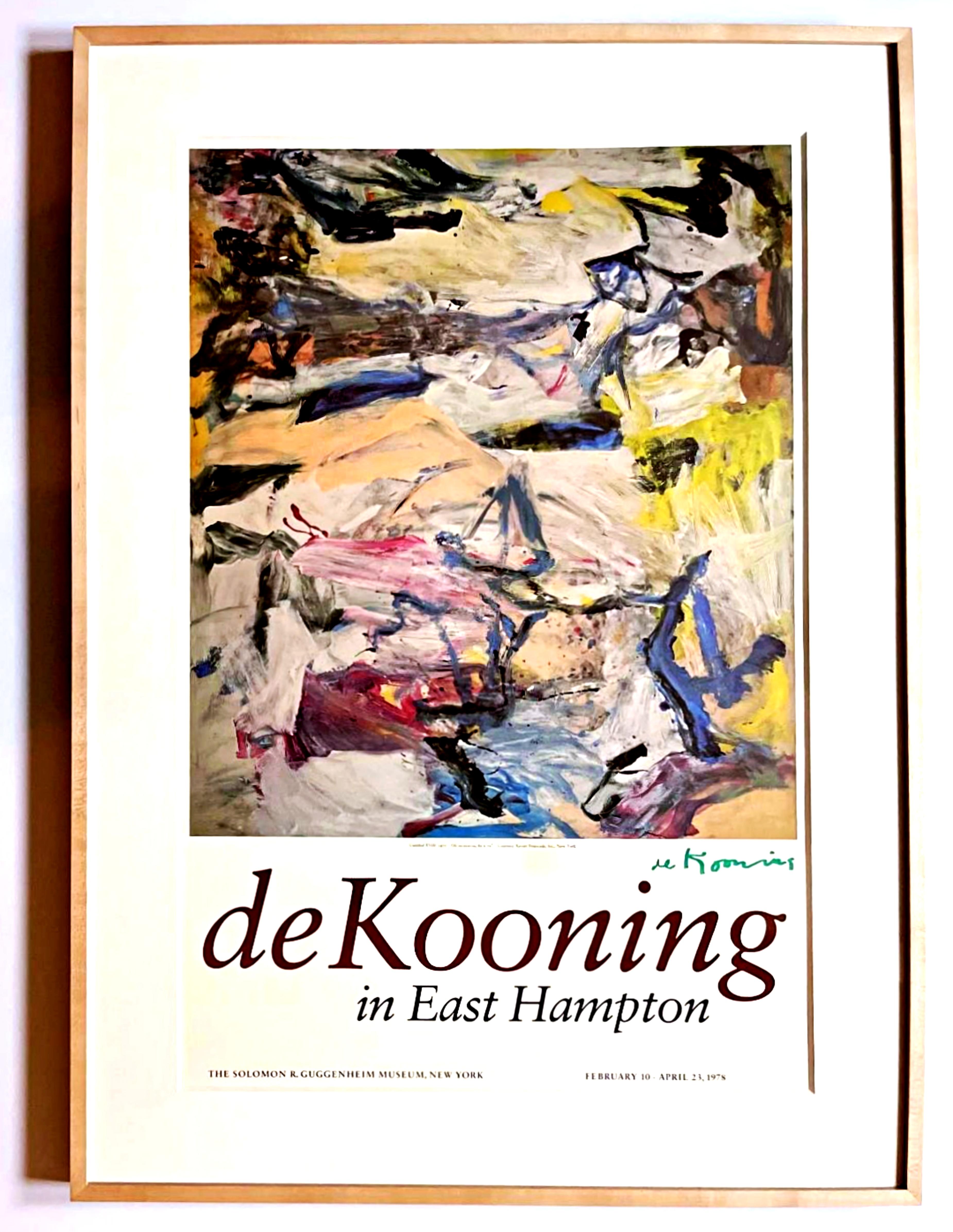 Rara impresión de exposición (Firmada a mano por Willem de Kooning), Propiedad de Alan York