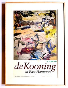 Seltener Ausstellungsdruck (Handsigniert von Willem de Kooning), Nachlass von Alan York