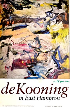 Rare exhibition print (Hand Signed by Willem de Kooning), fine provenance Framed