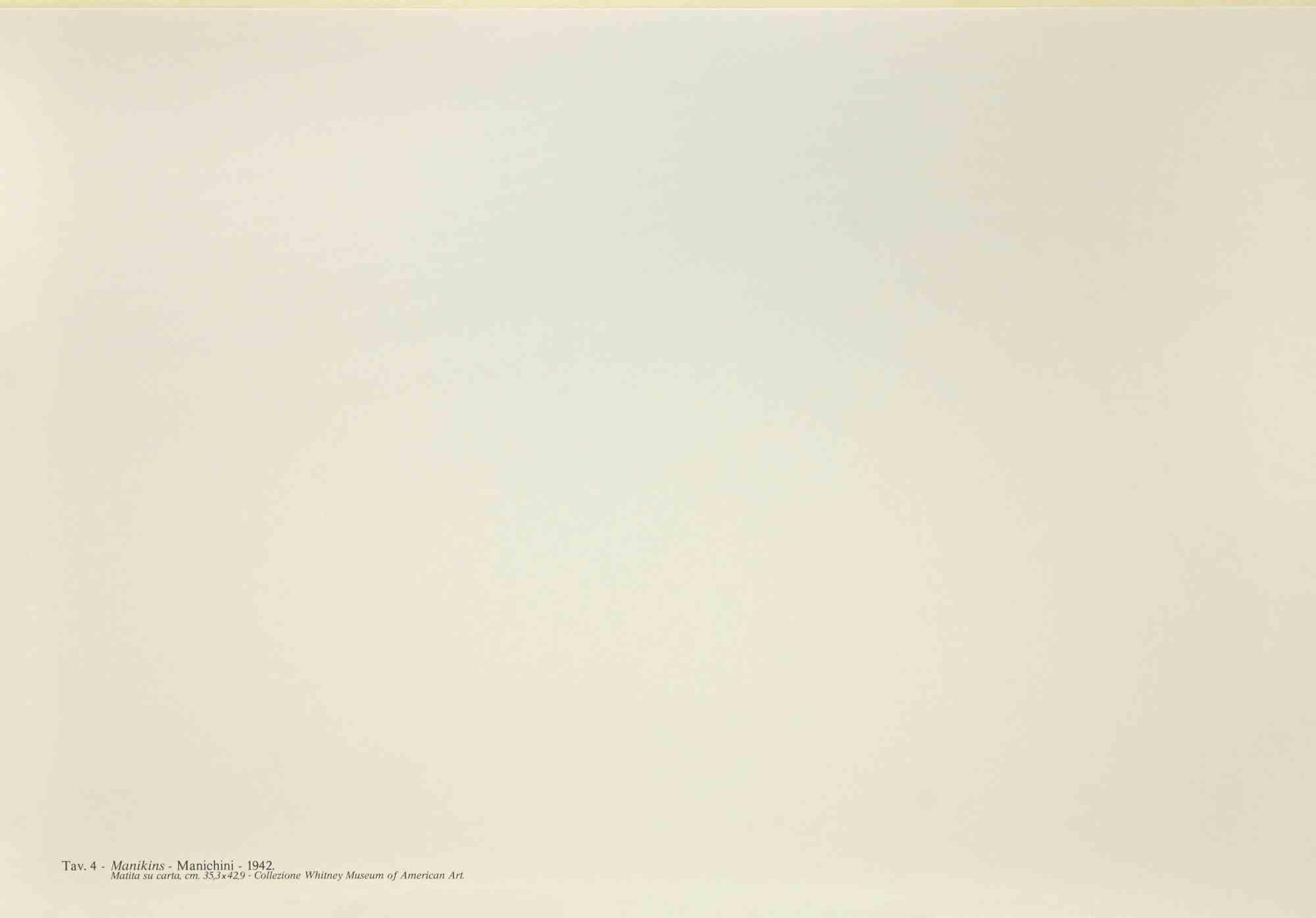 Self-Manikins - Offset and Lithograph after Willem De Kooning - 1985 - Print by Willem de Kooning