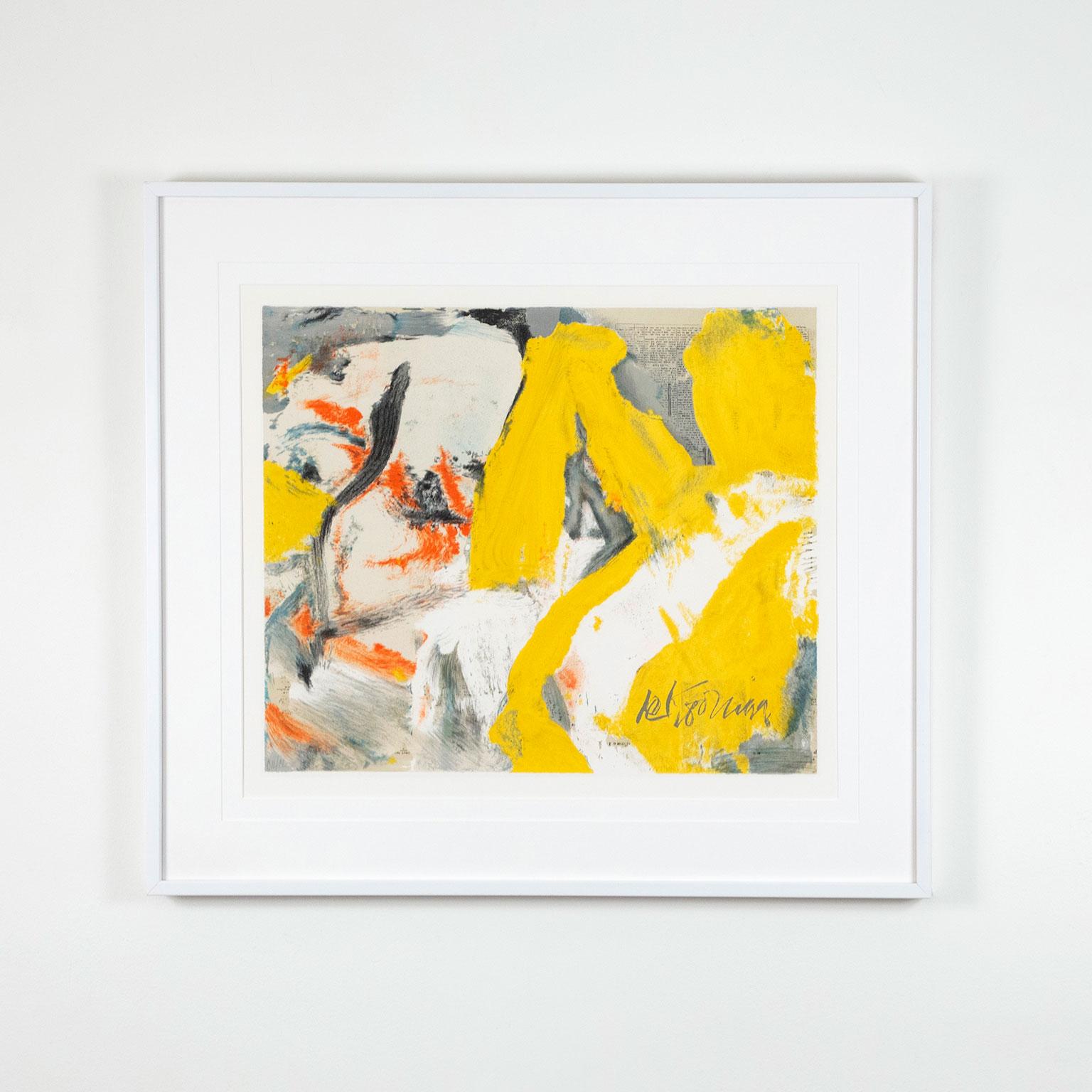 The Man and the Big Blonde - Print by Willem de Kooning
