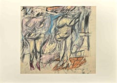 Zwei Frauen – Offset- und Lithographie nach Willem De Kooning – 1985