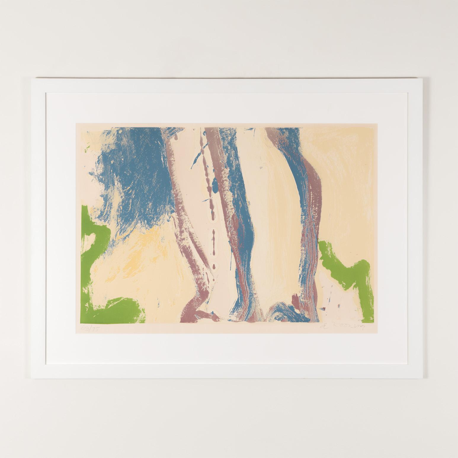 Abstract Print de Willem de Kooning - Sin título