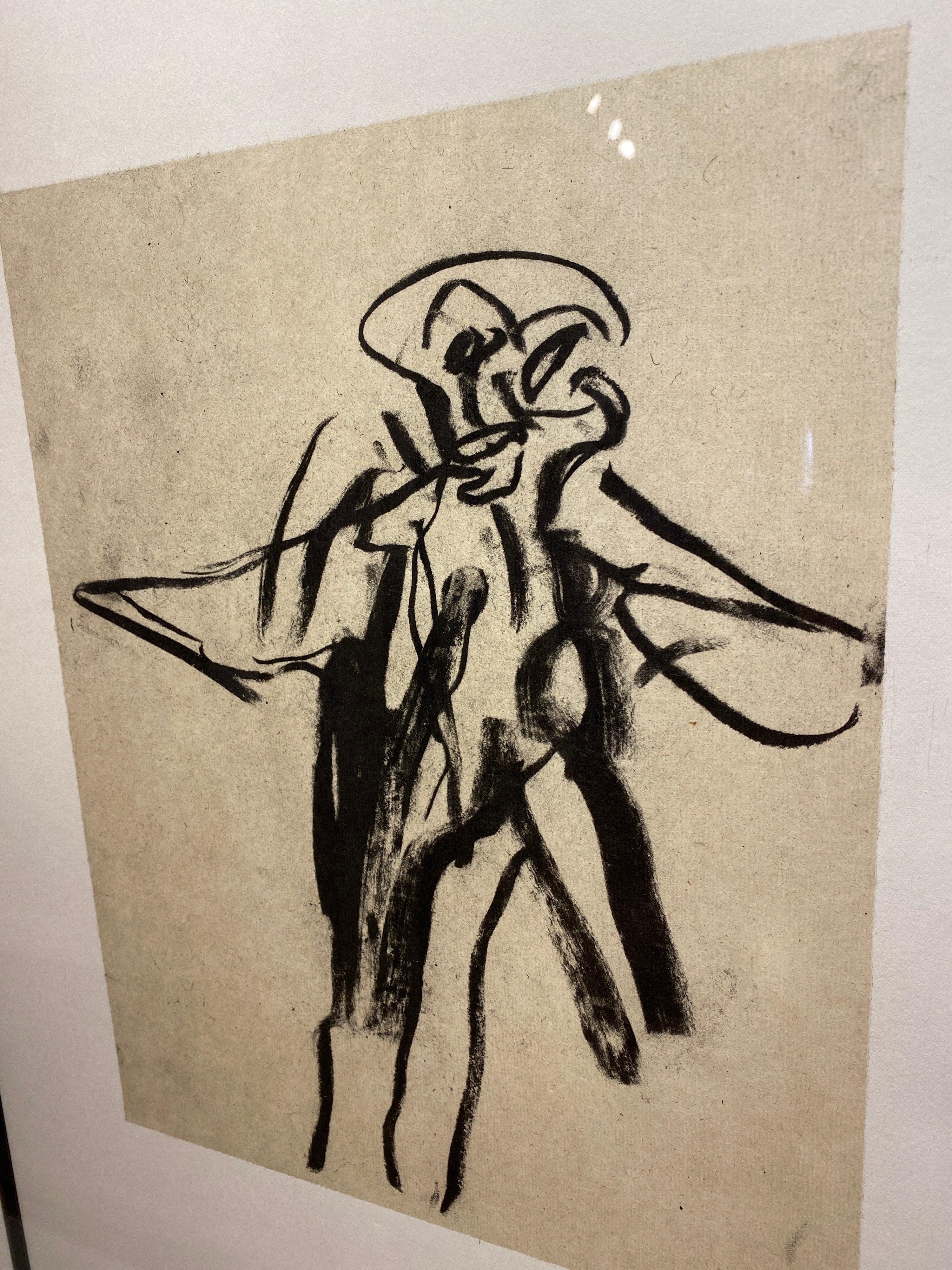 Untitled from the Frank O'Hara book (The spent purpose of a perfectly) - Print by Willem de Kooning