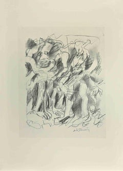 Untitled - Offset and Lithograph after Willem De Kooning - 1985