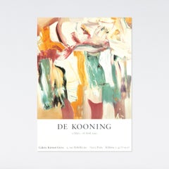 Willem de Kooning, 1990 Vintage Exhibition Poster, Galerie Karsten Greve Paris