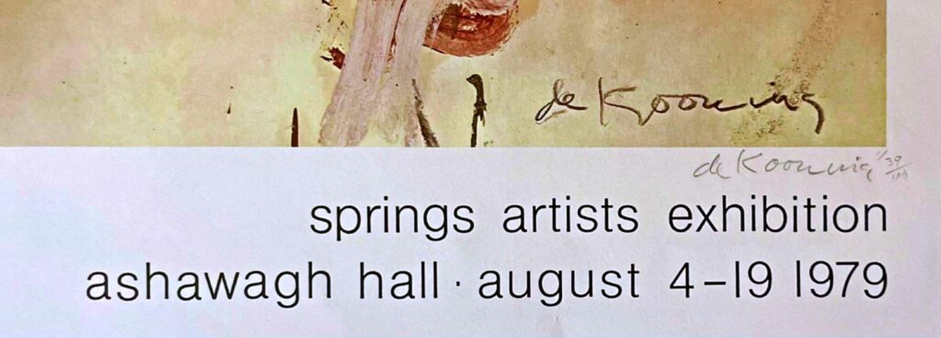 Willem de Kooning rare 1970s Abstract Expressionist print Signed/N small edition For Sale 1