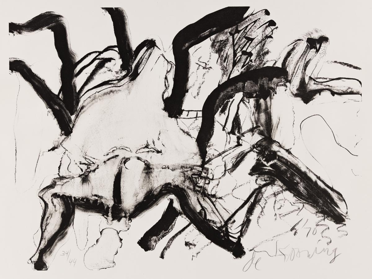 Willem de Kooning Abstract Print - Woman at Clearwater Beach