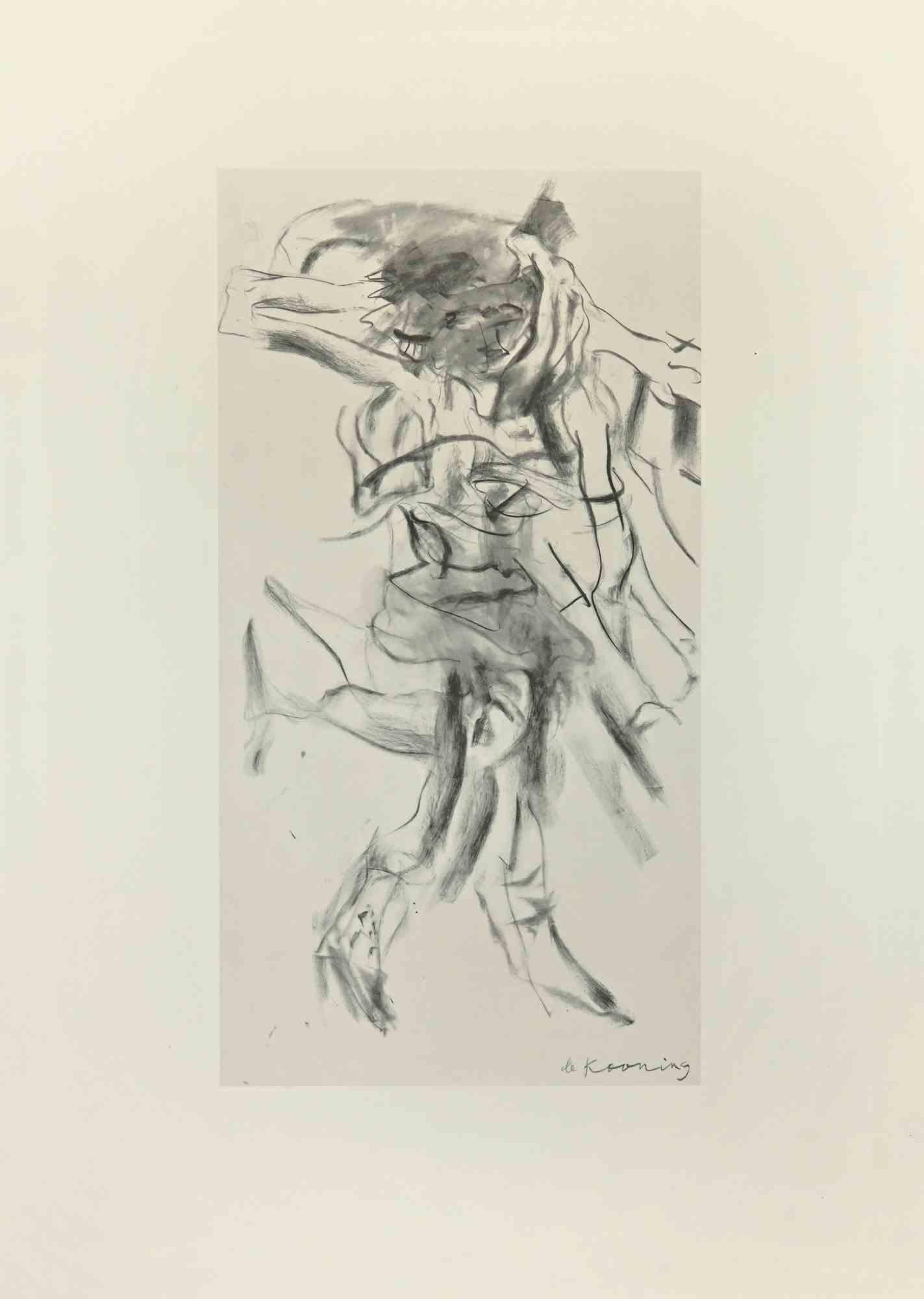 Woman - Offset and Lithograph after Willem De Kooning - 1983