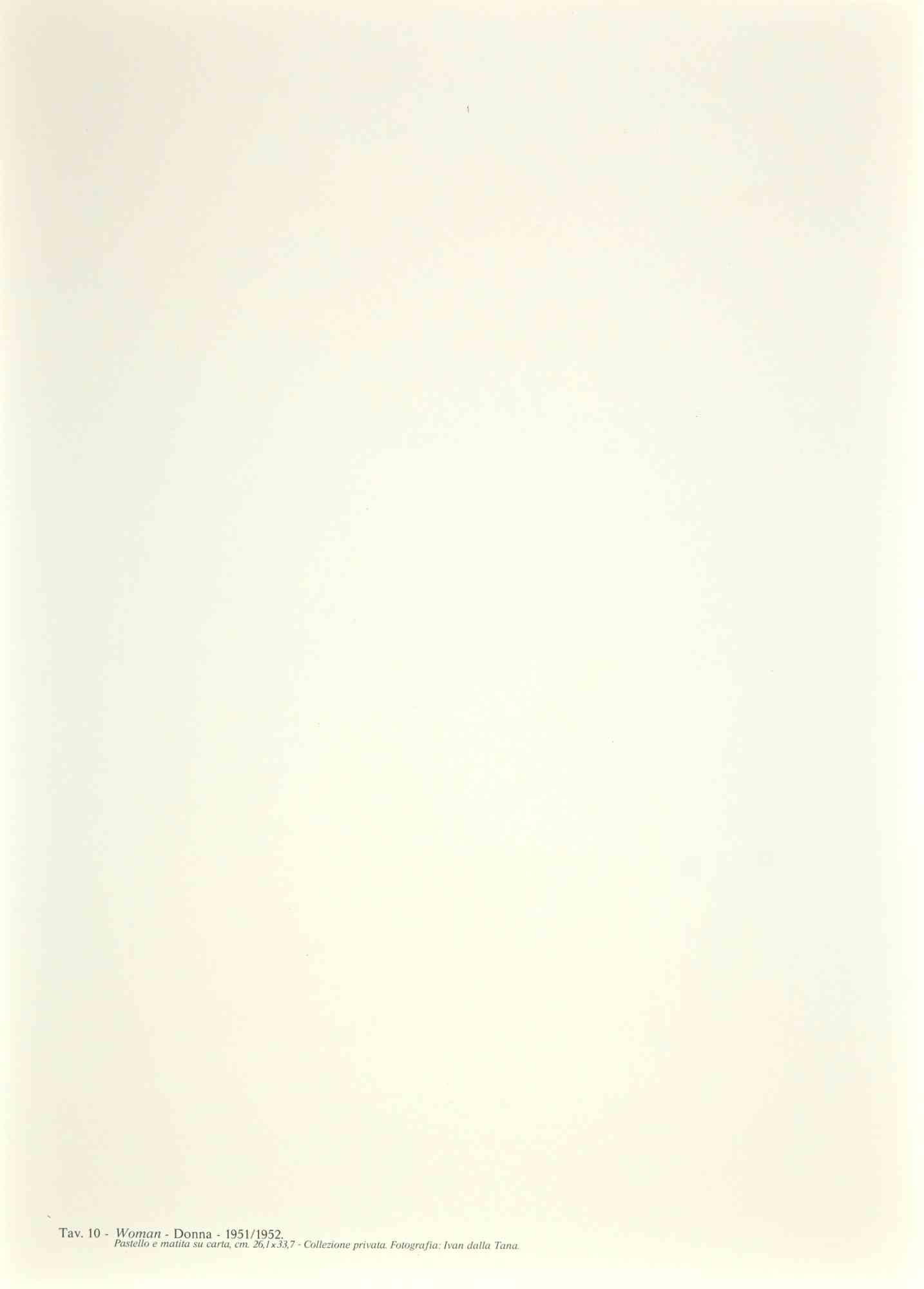 Frau – Offset und Lithographie nach Willem De Kooning – Offset und Lithographie – 1985 – Print von Willem de Kooning