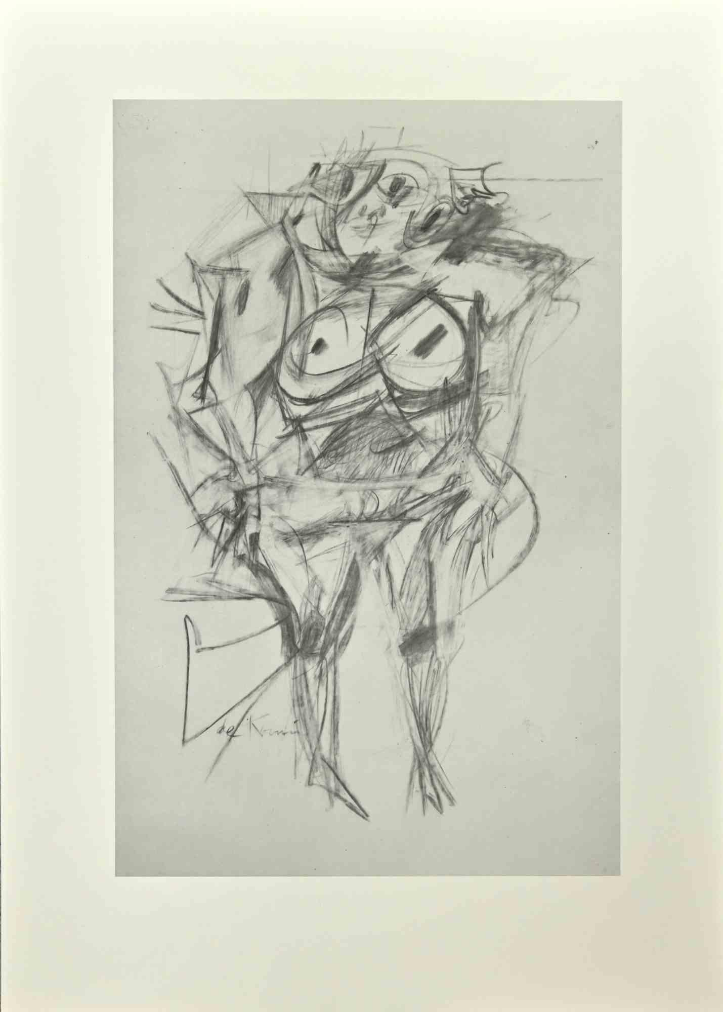 Print Willem de Kooning - Woman - Offset et lithographie d'après Willem De Kooning - 1985