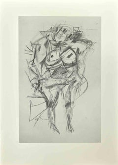 Frau – Offset und Lithographie nach Willem De Kooning – Offset und Lithographie – 1985