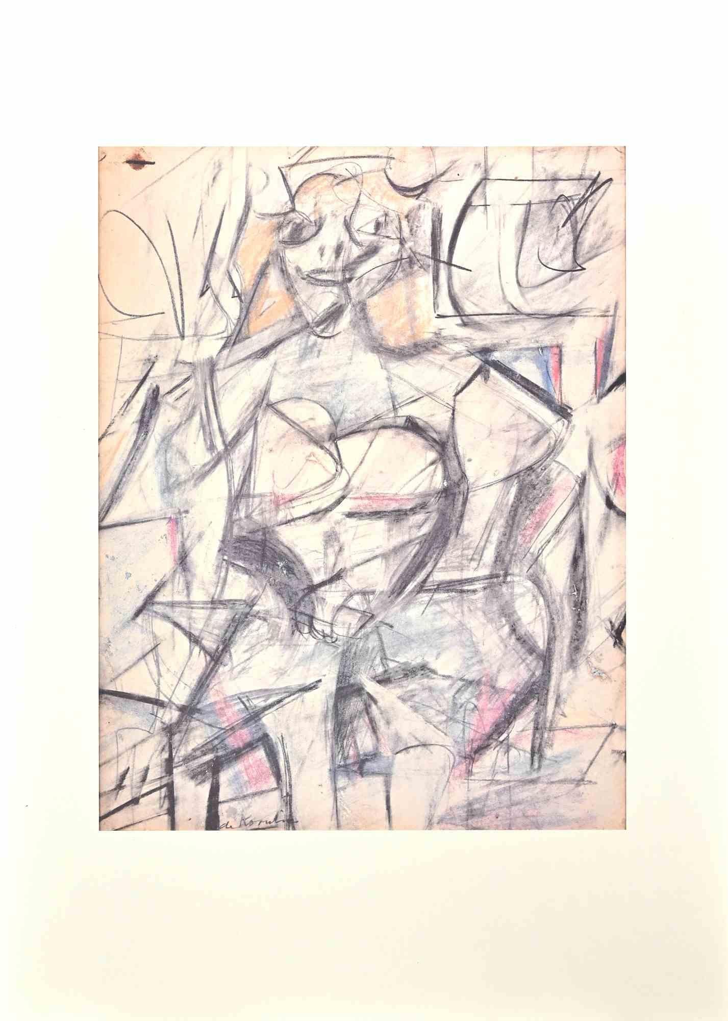 Willem de Kooning Print – Frau – Offset und Lithographie nach Willem De Kooning – Offset und Lithographie – 1985